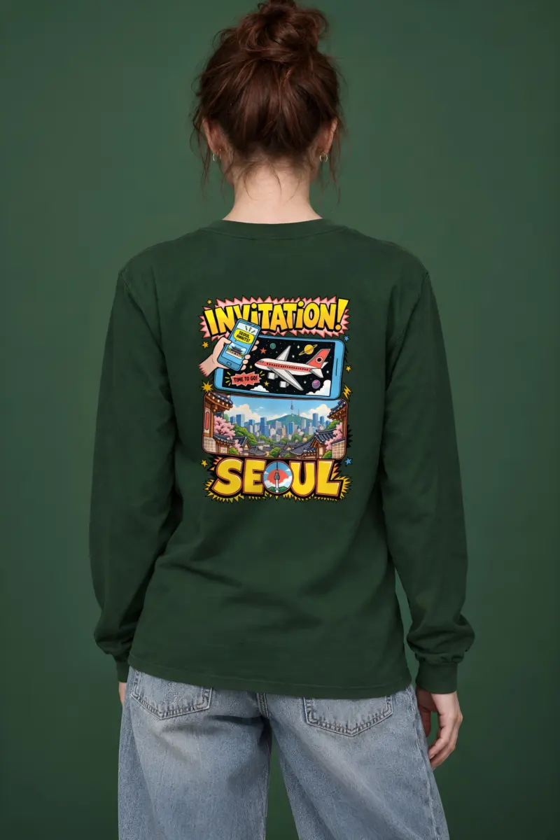 "Seoul Awaits" Unisex Longsleeve T-shirt