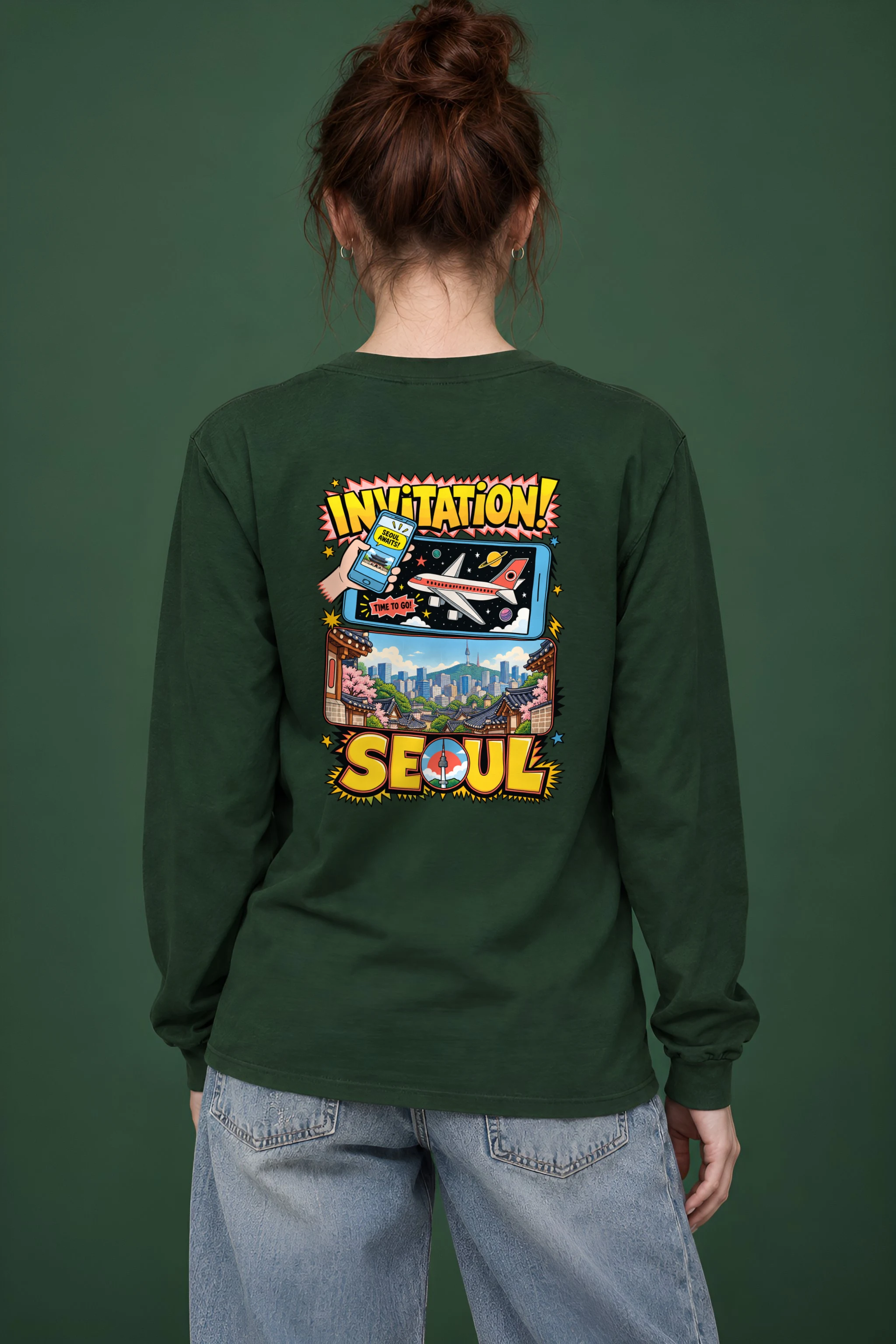 "Seoul Awaits" Unisex Longsleeve T-shirt
