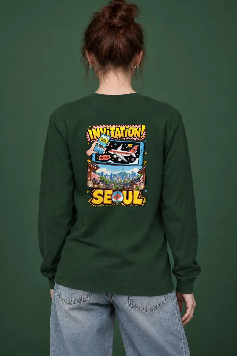 "Seoul Awaits" Unisex Longsleeve T-shirt