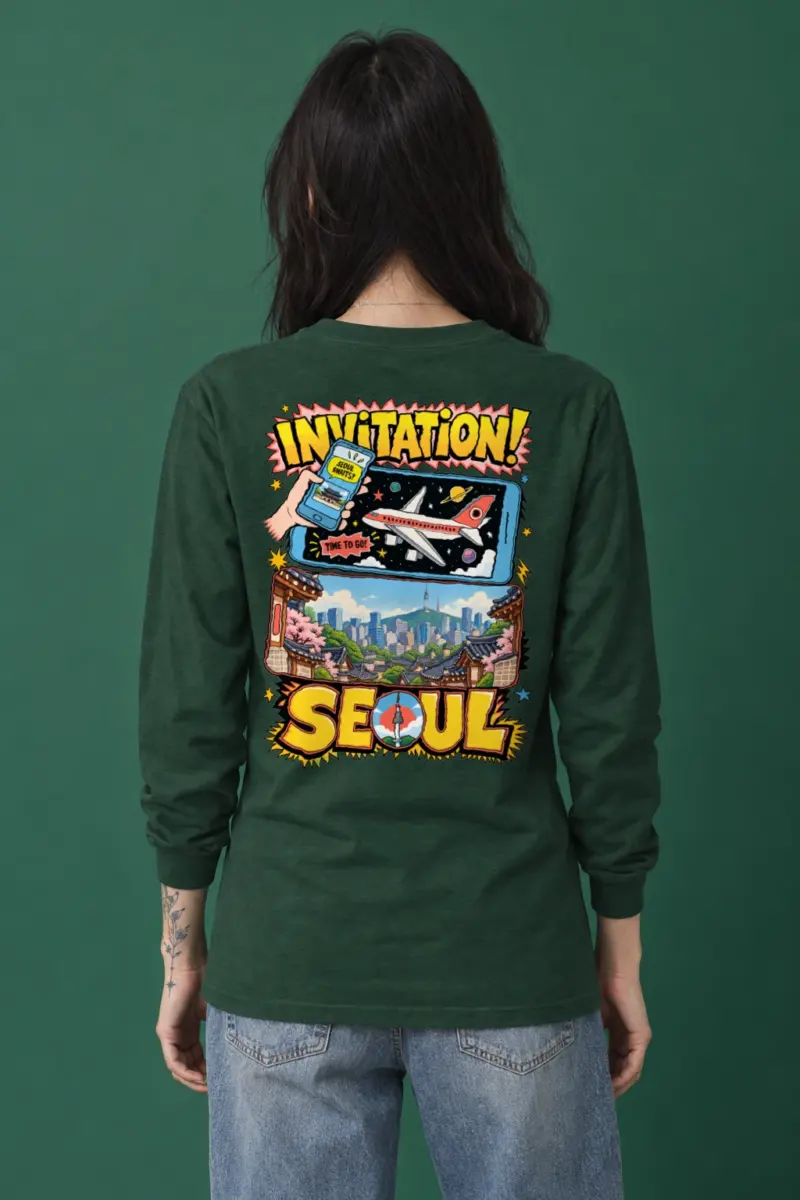 "Seoul Awaits" Unisex Longsleeve T-shirt