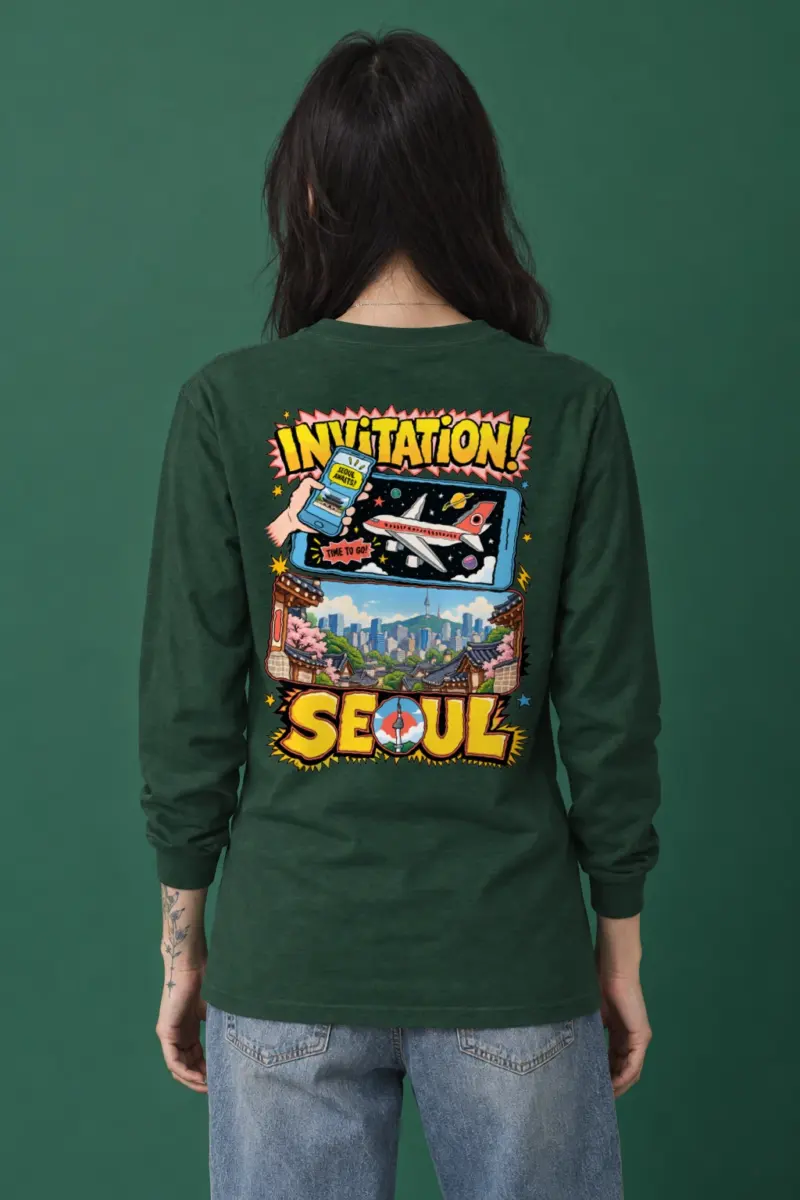 "Seoul Awaits" Unisex Longsleeve T-shirt