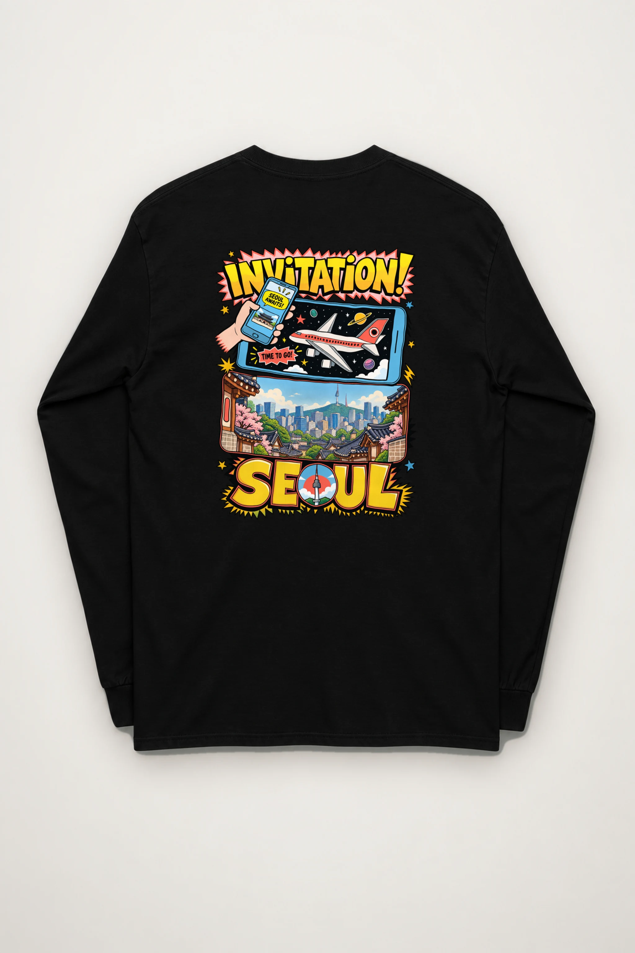 "Seoul Awaits" Unisex Longsleeve T-shirt