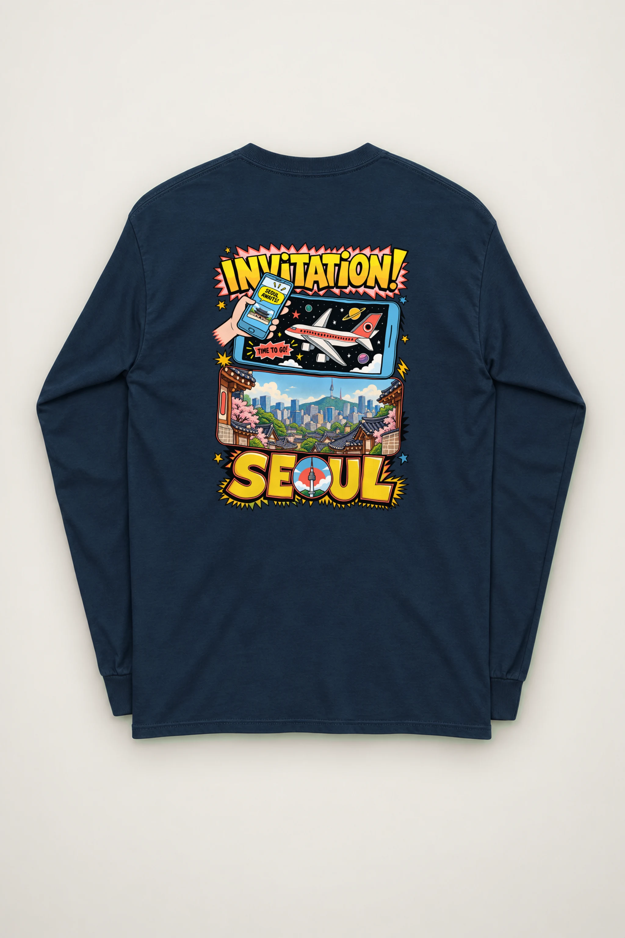 "Seoul Awaits" Unisex Longsleeve T-shirt