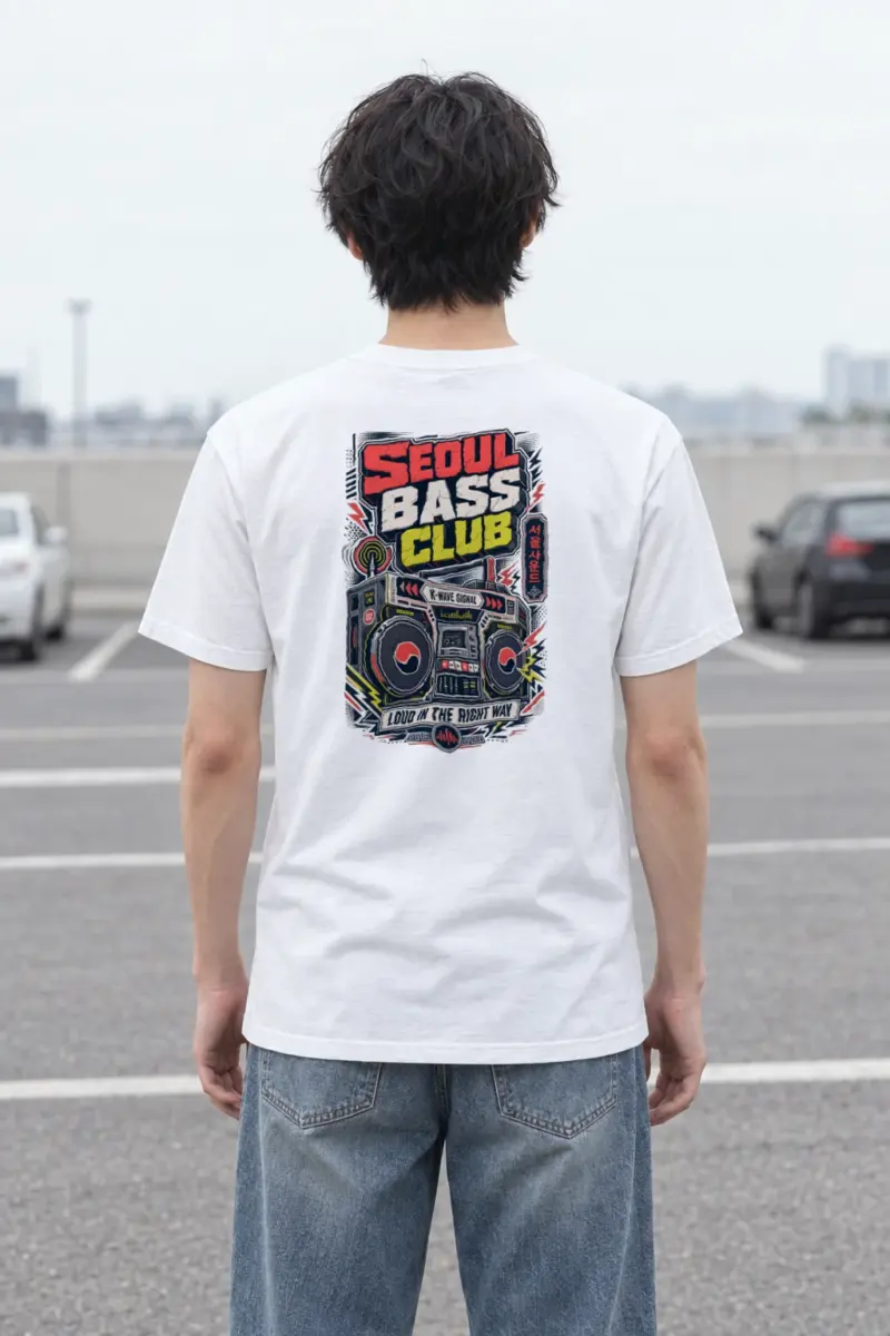 "Seoul Bass Club" Heavyweight Unisex Crewneck T-shirt