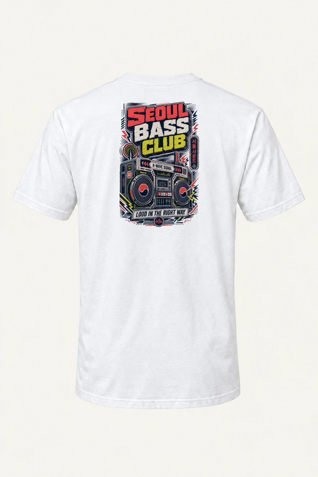 "Seoul Bass Club" Heavyweight Unisex Crewneck T-shirt | Gildan 5000