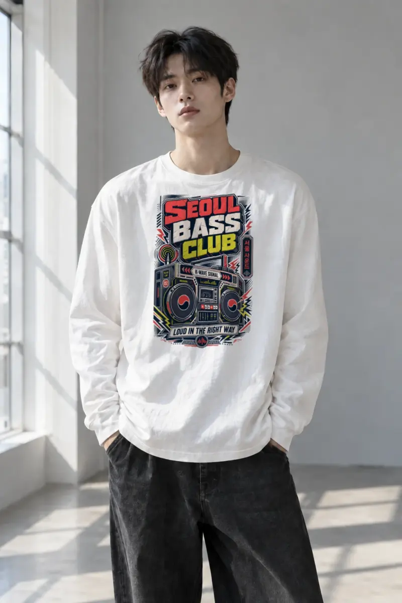 “Seoul Bass Club” Unisex Longsleeve T-shirt | Gildan 2400