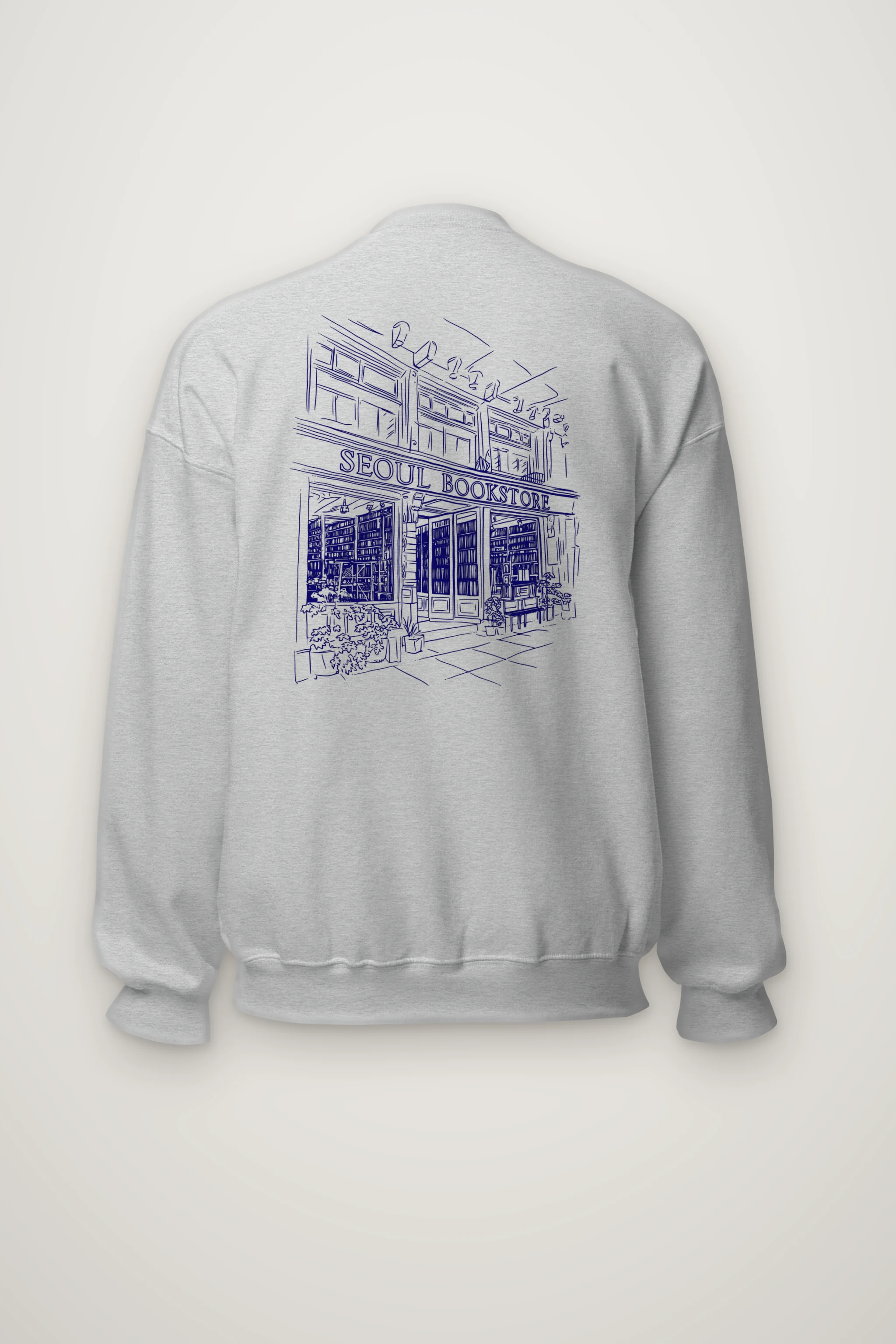 "Seoul Bookstore" Heavy Blend Unisex Crewneck Sweatshirt