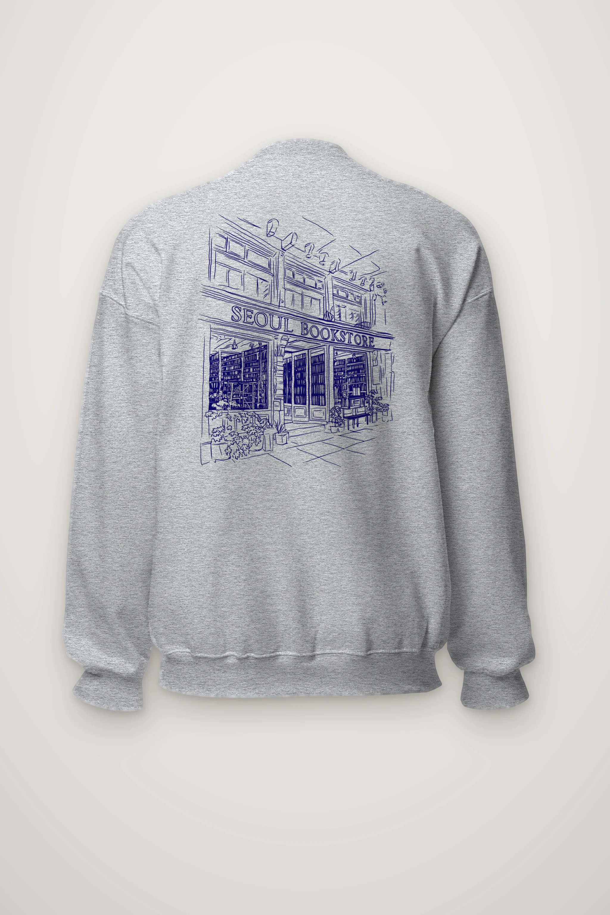 "Seoul Bookstore" Heavy Blend Unisex Crewneck Sweatshirt