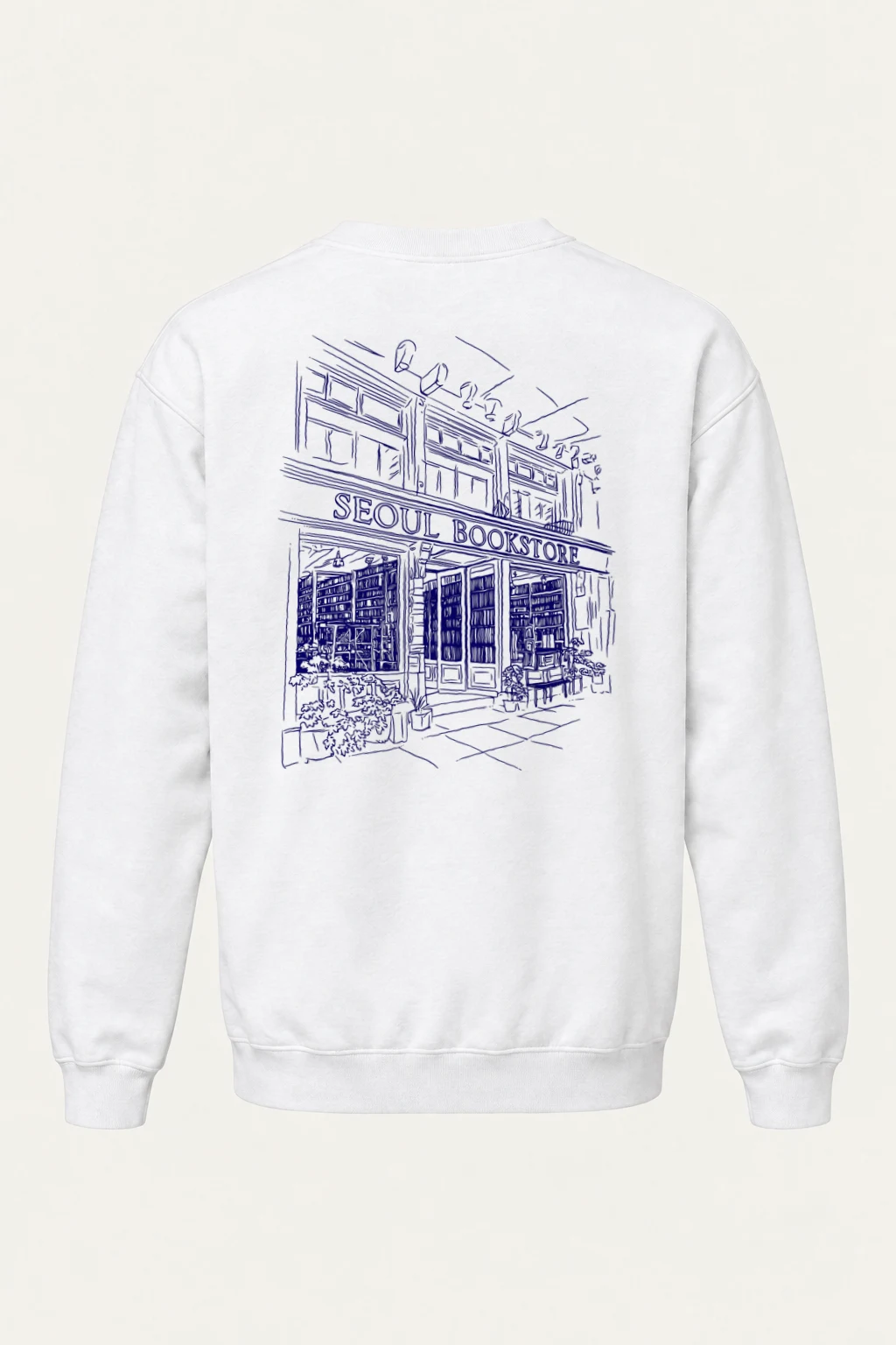 "Seoul Bookstore" Heavy Blend Unisex Crewneck Sweatshirt | Gildan 18000