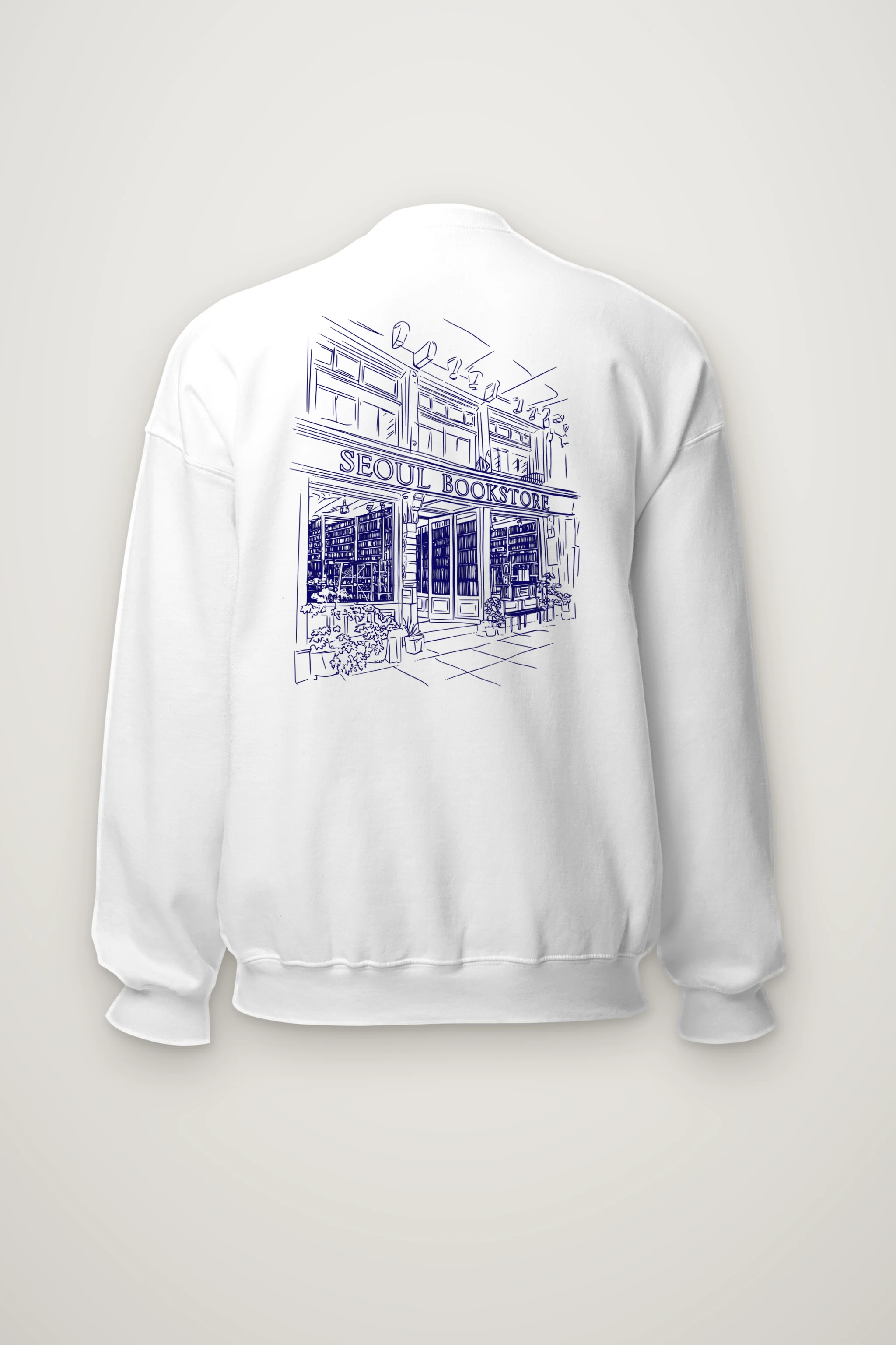 "Seoul Bookstore" Heavy Blend Unisex Crewneck Sweatshirt