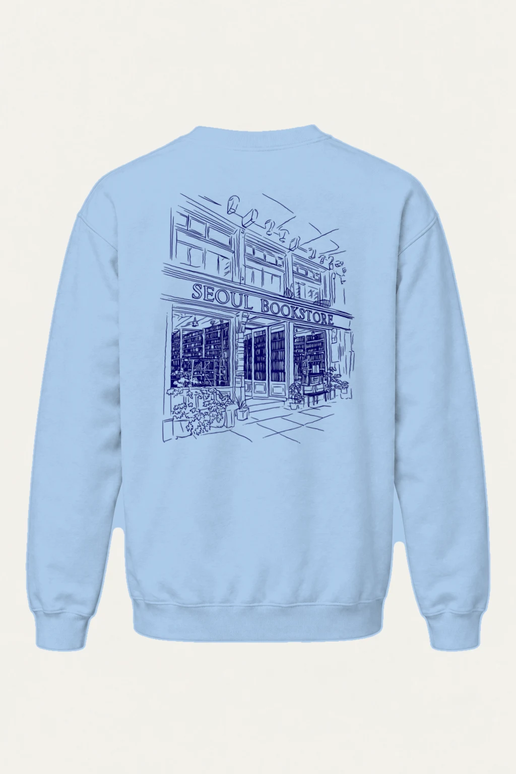 "Seoul Bookstore" Heavy Blend Unisex Crewneck Sweatshirt | Gildan 18000