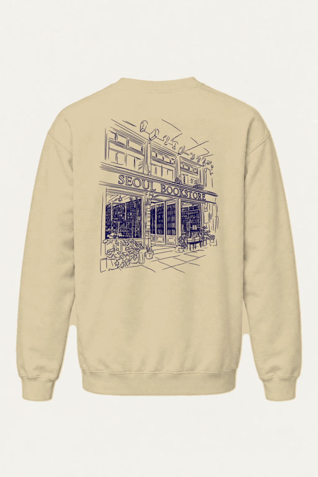 "Seoul Bookstore" Heavy Blend Unisex Crewneck Sweatshirt | Gildan 18000