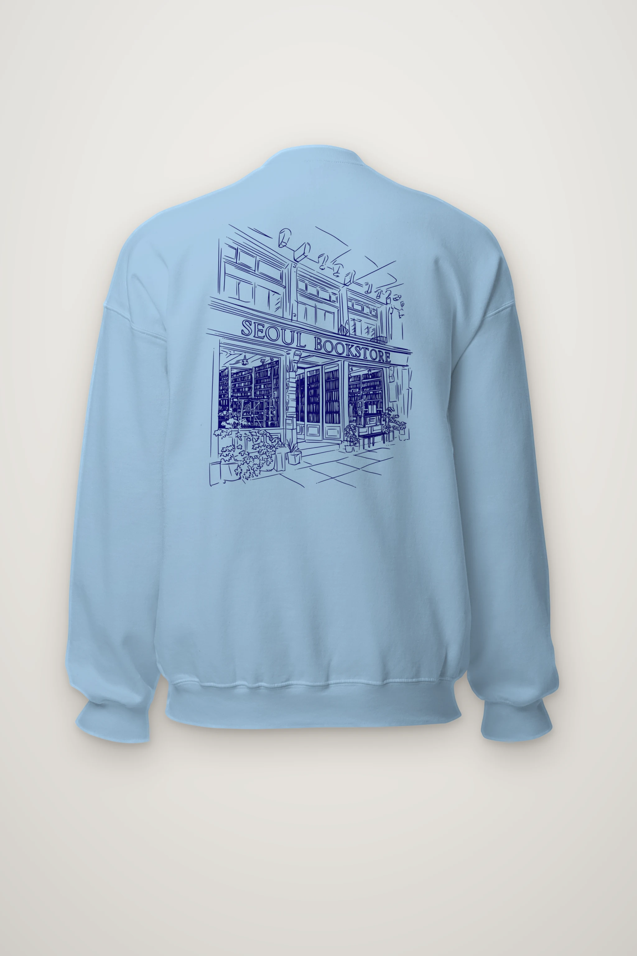 "Seoul Bookstore" Heavy Blend Unisex Crewneck Sweatshirt