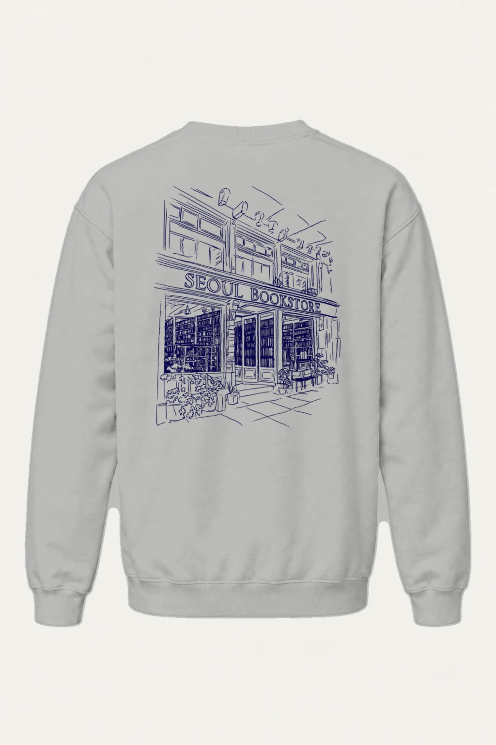 "Seoul Bookstore" Heavy Blend Unisex Crewneck Sweatshirt | Gildan 18000