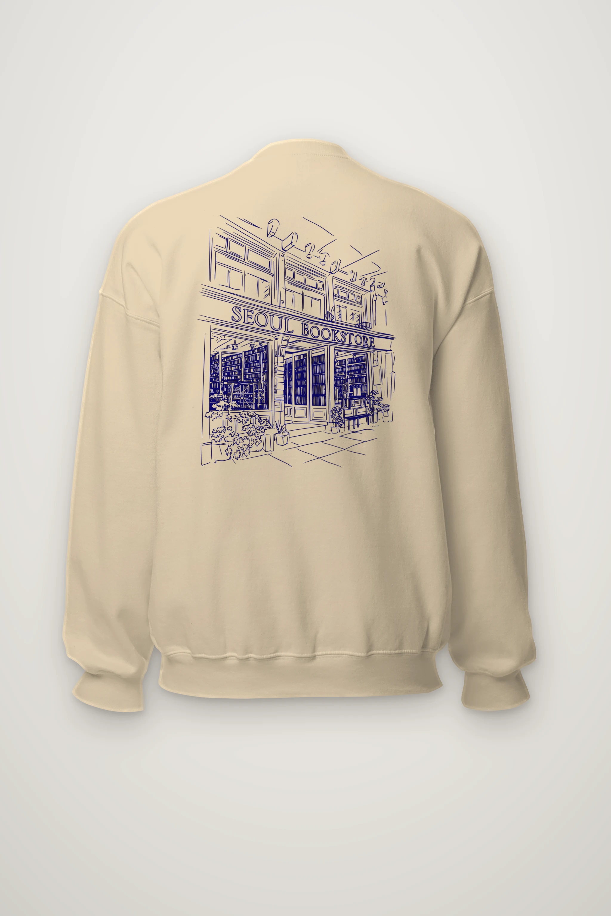 "Seoul Bookstore" Heavy Blend Unisex Crewneck Sweatshirt