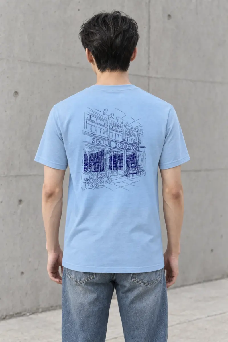 "Seoul Bookstore" Heavyweight Unisex Crewneck T-shirt