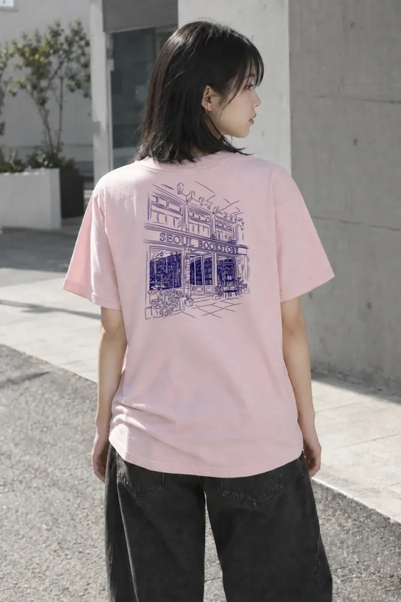 “Seoul Bookstore” Heavyweight Unisex Crewneck T-shirt | Gildan 5000