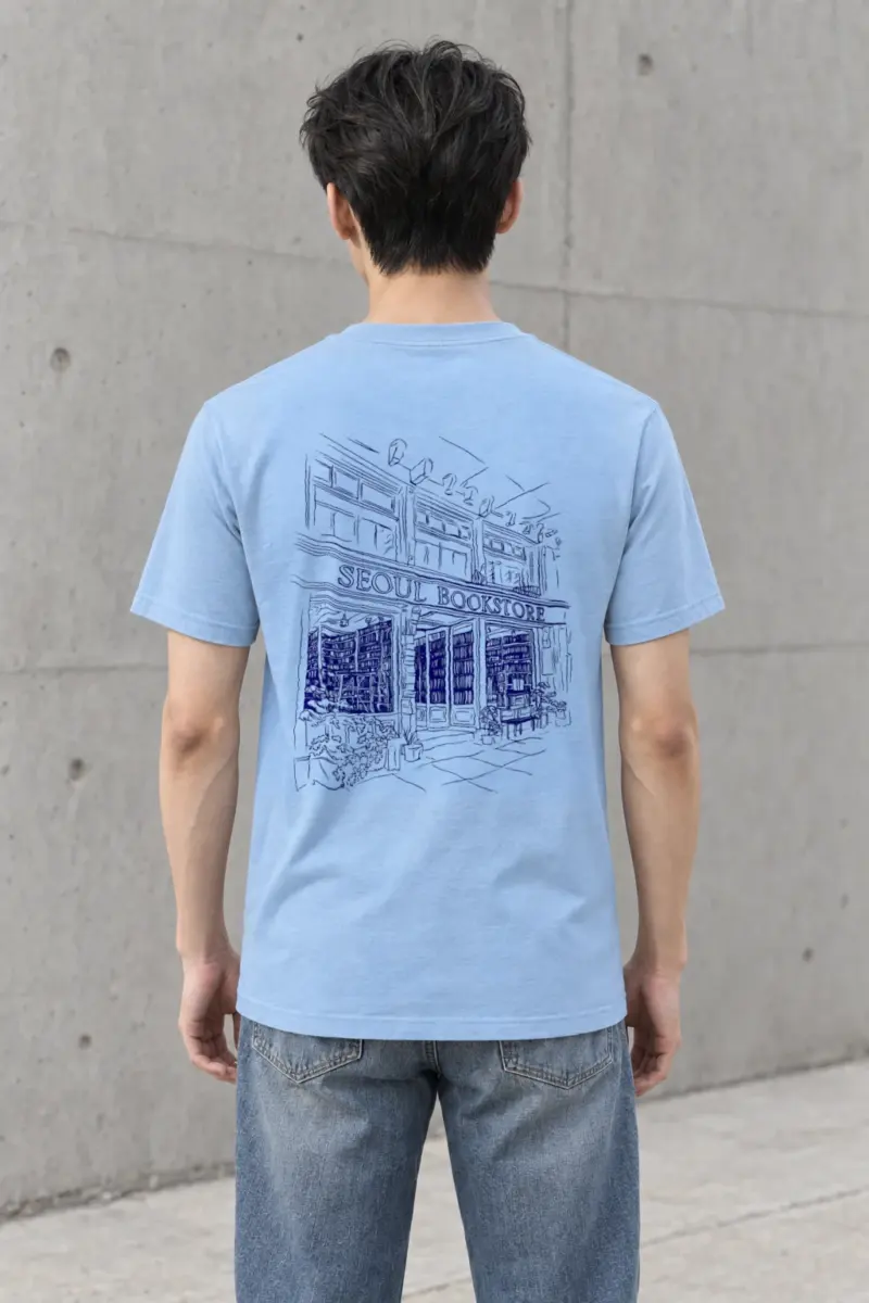 "Seoul Bookstore" Heavyweight Unisex Crewneck T-shirt