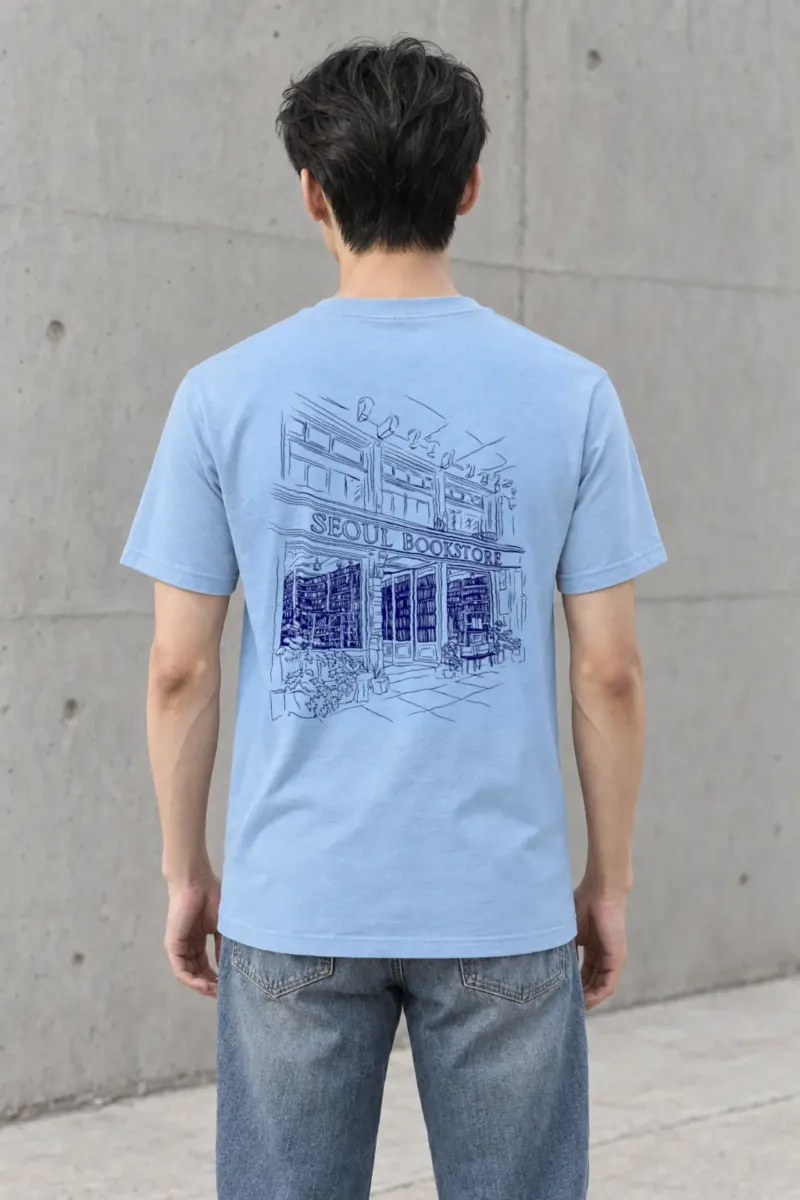 "Seoul Bookstore" Heavyweight Unisex Crewneck T-shirt