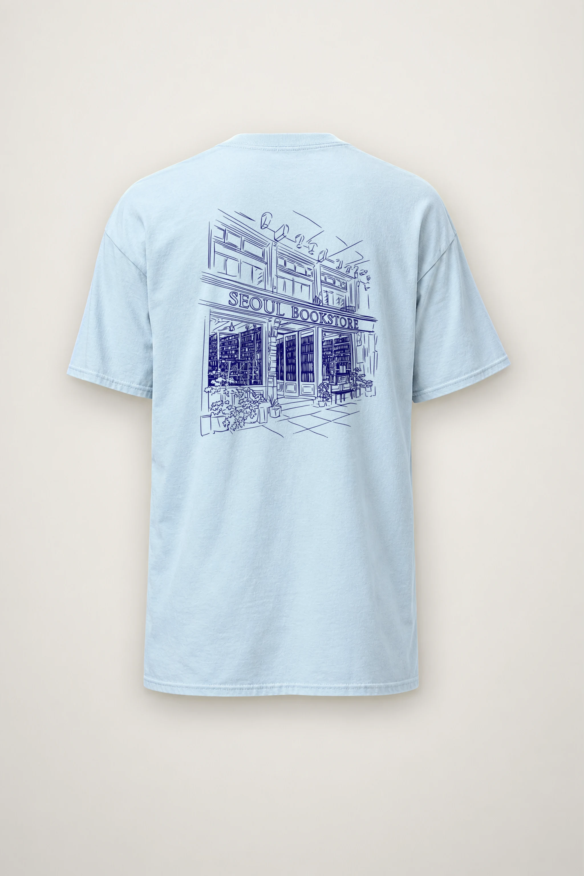 "Seoul Bookstore" Heavyweight Unisex Crewneck T-shirt