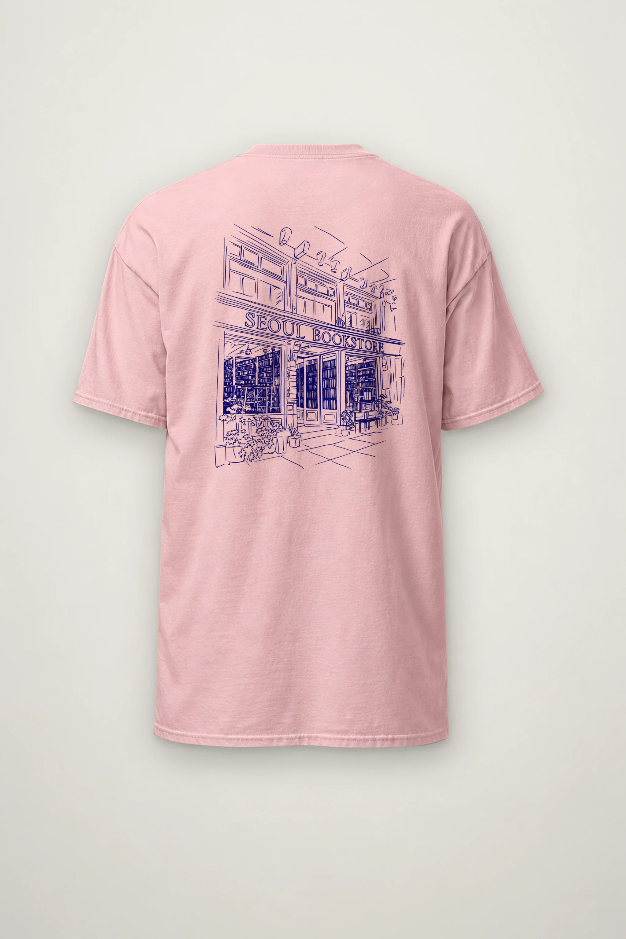 "Seoul Bookstore" Heavyweight Unisex Crewneck T-shirt