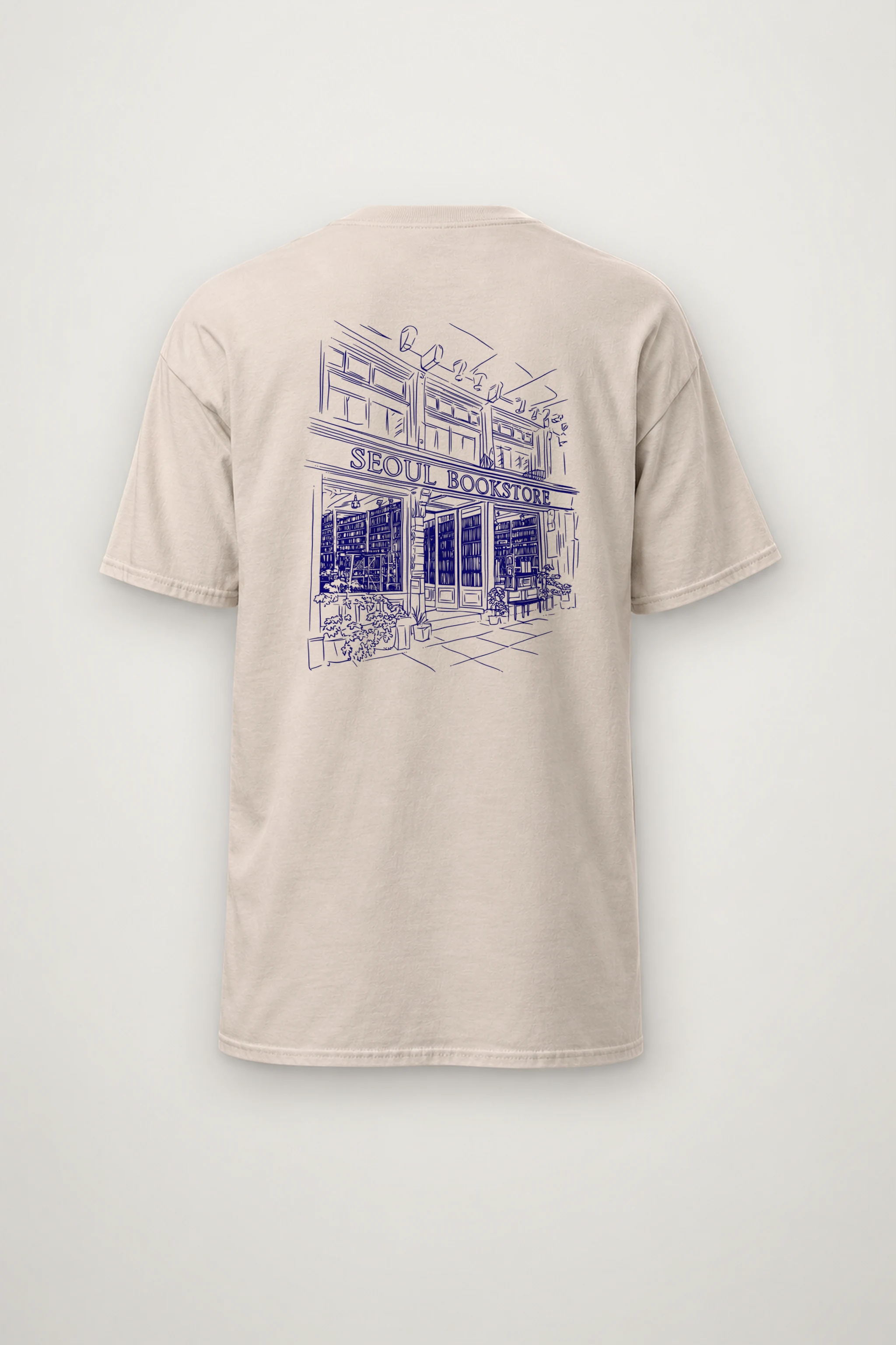 "Seoul Bookstore" Heavyweight Unisex Crewneck T-shirt