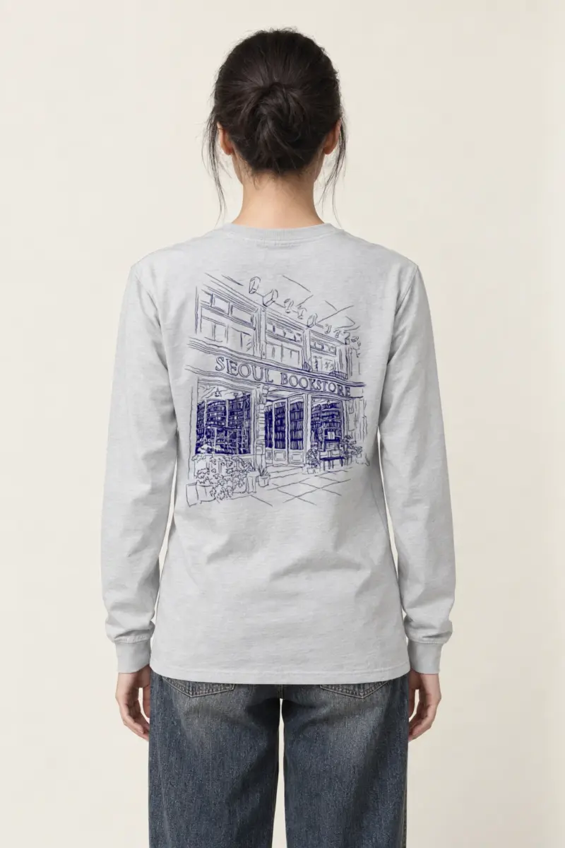 "Seoul Bookstore" Unisex Longsleeve T-shirt