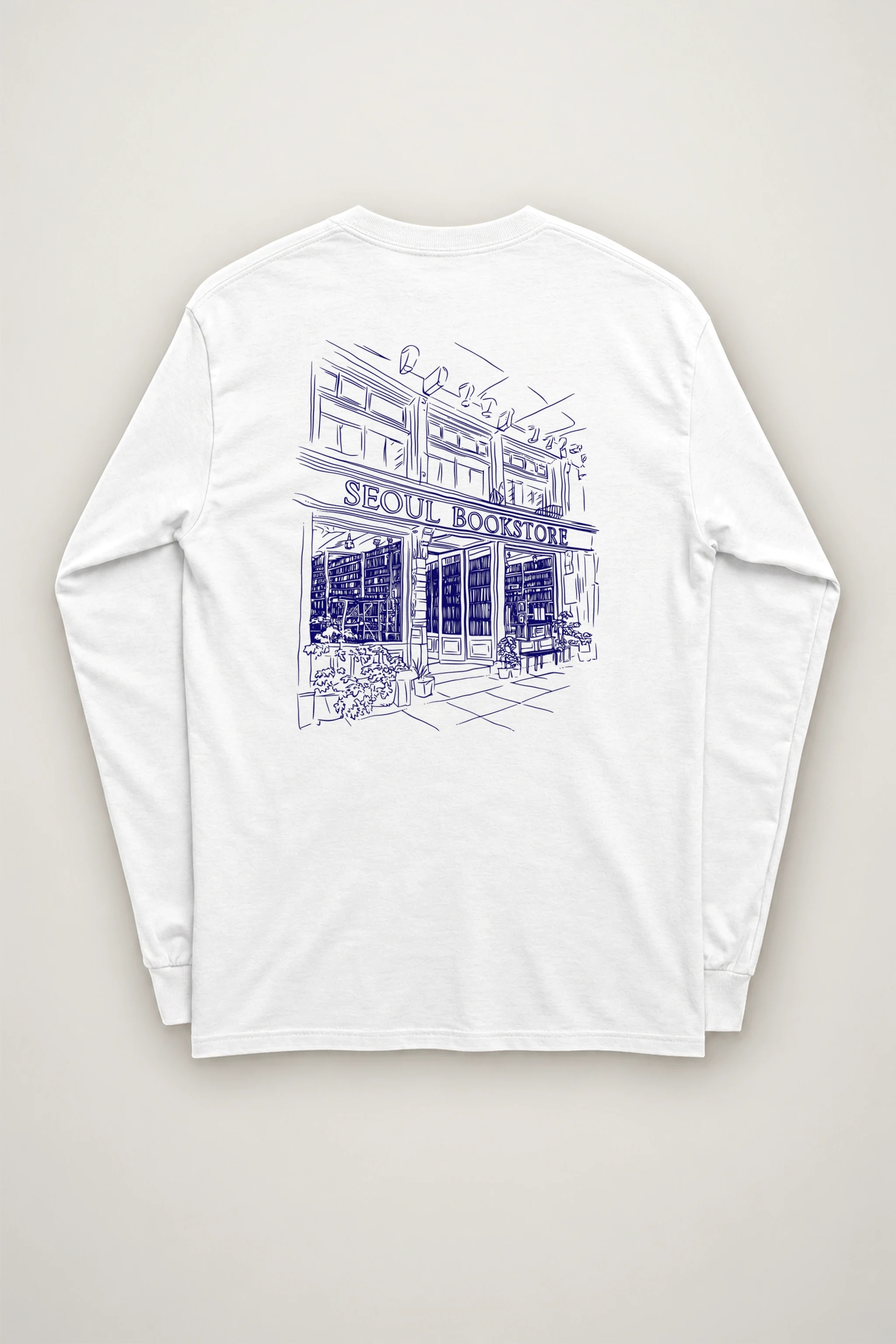 "Seoul Bookstore" Unisex Longsleeve T-shirt