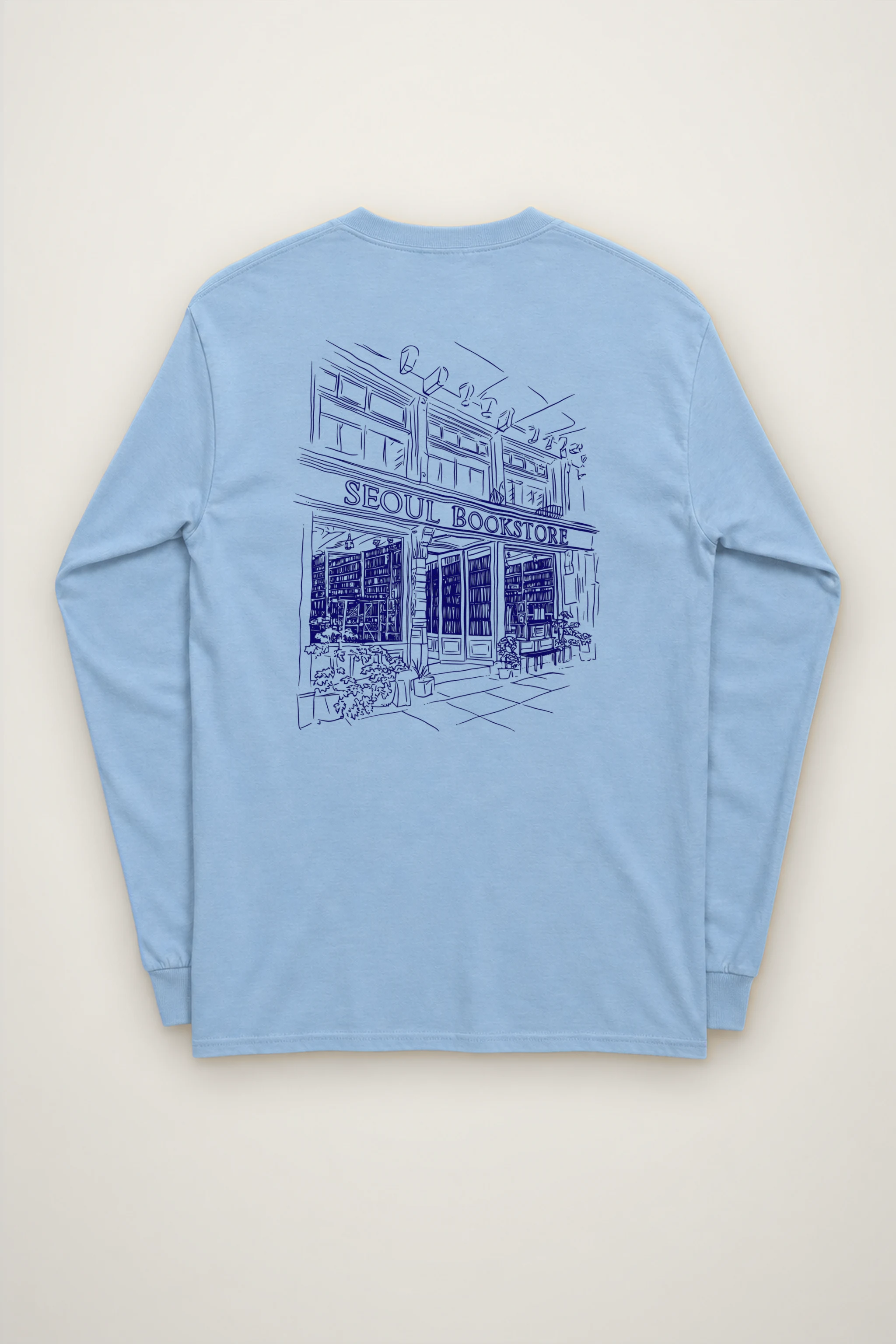 "Seoul Bookstore" Unisex Longsleeve T-shirt