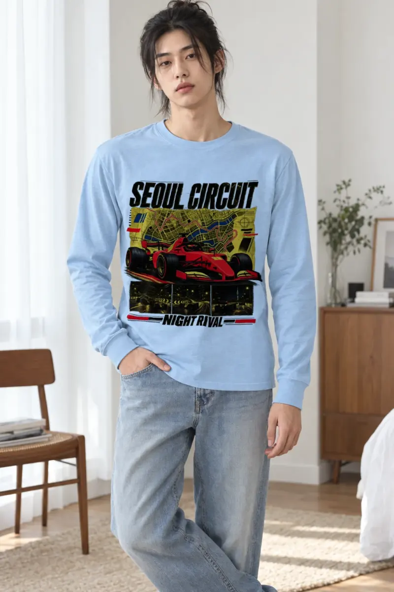 "Seoul Circuit Night Rival" Unisex Longsleeve T-shirt