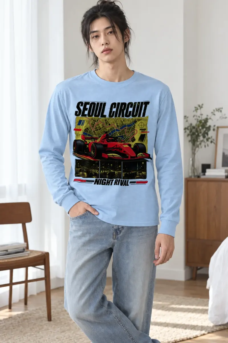 "Seoul Circuit Night Rival" Unisex Longsleeve T-shirt
