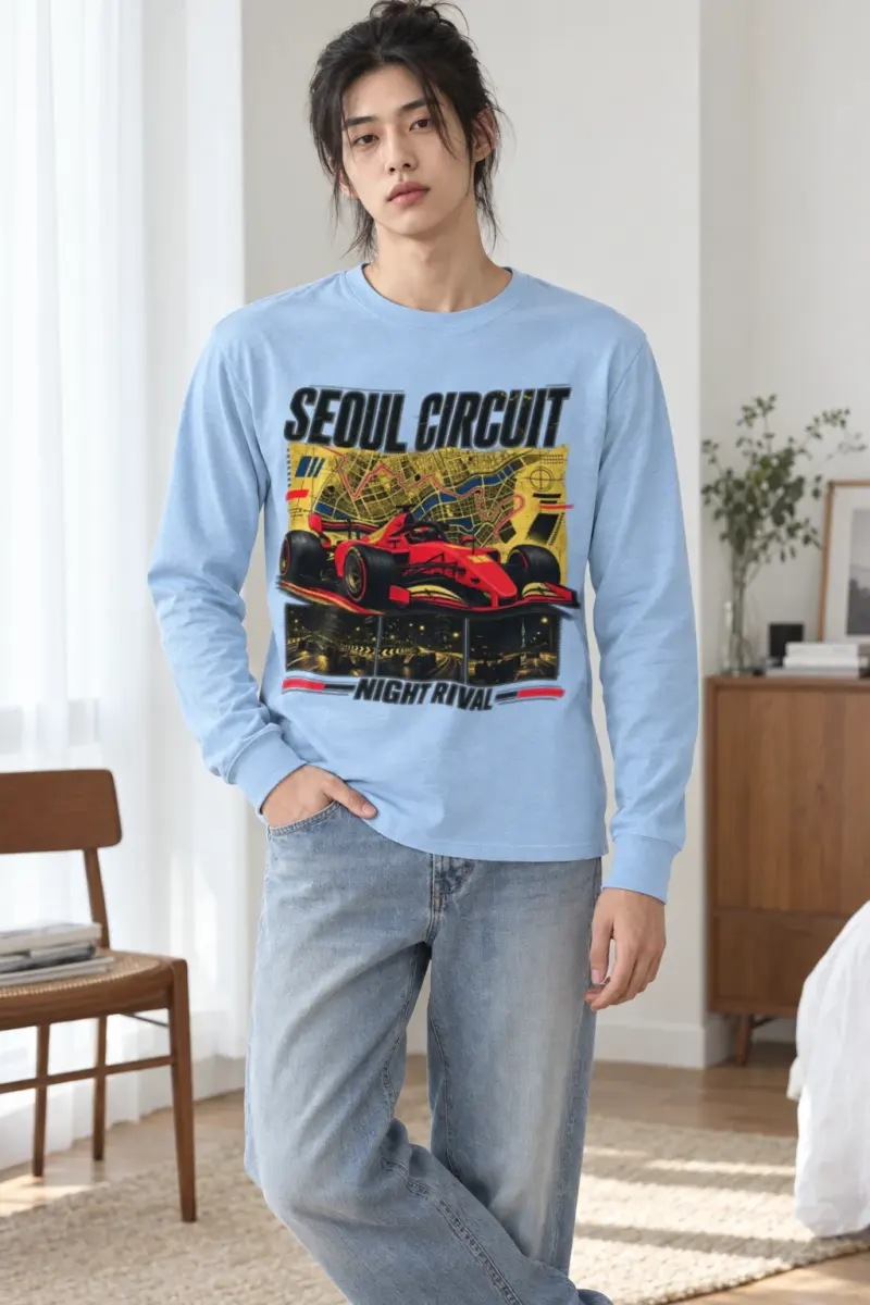 "Seoul Circuit Night Rival" Unisex Longsleeve T-shirt