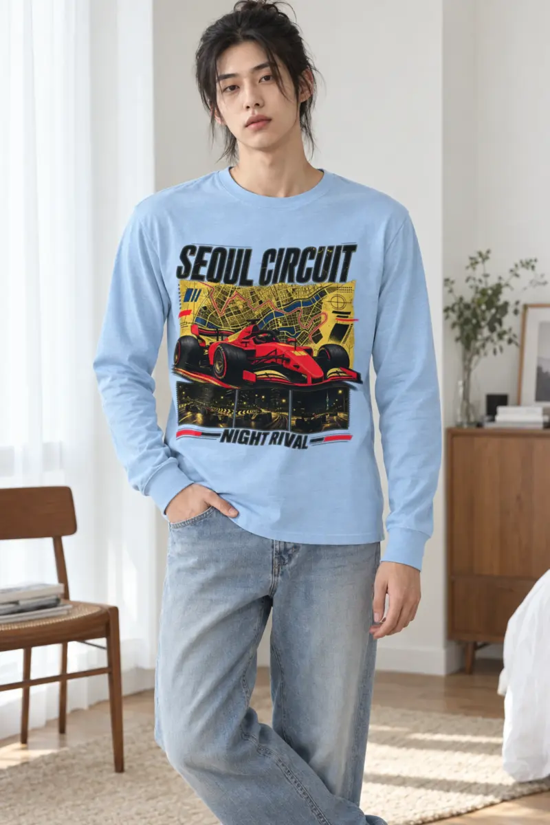 "Seoul Circuit Night Rival" Unisex Longsleeve T-shirt