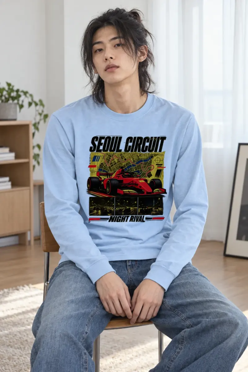 "Seoul Circuit Night Rival" Unisex Longsleeve T-shirt