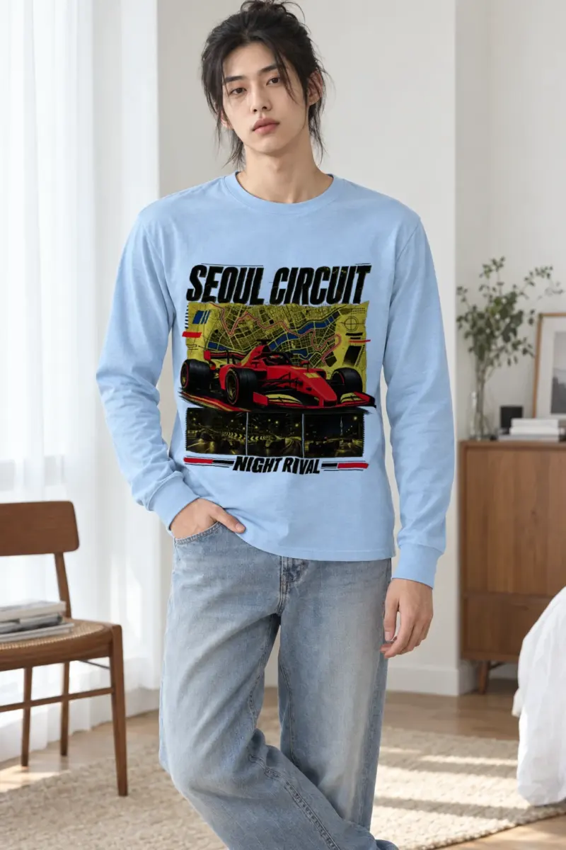 "Seoul Circuit Night Rival" Unisex Longsleeve T-shirt