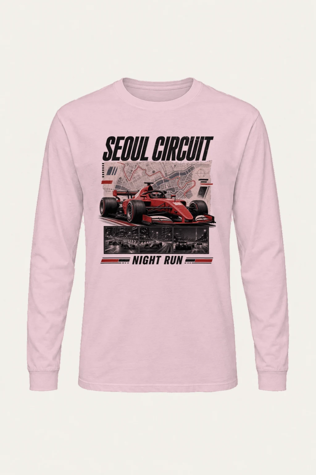 "Seoul Circuit Night Run" Unisex Longsleeve T-shirt | Gildan 2400