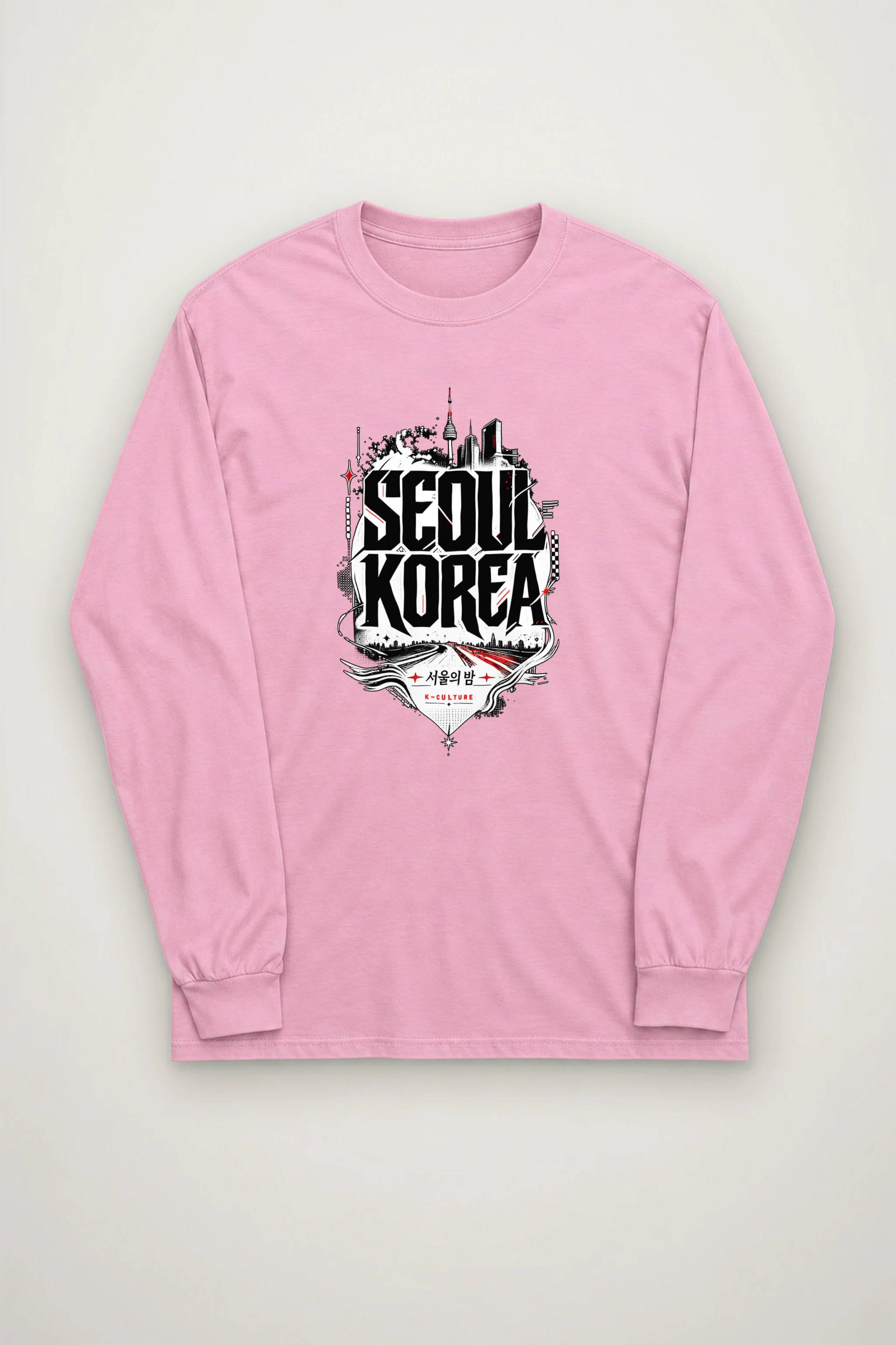 "Seoul City Collage" Unisex Longsleeve T-shirt