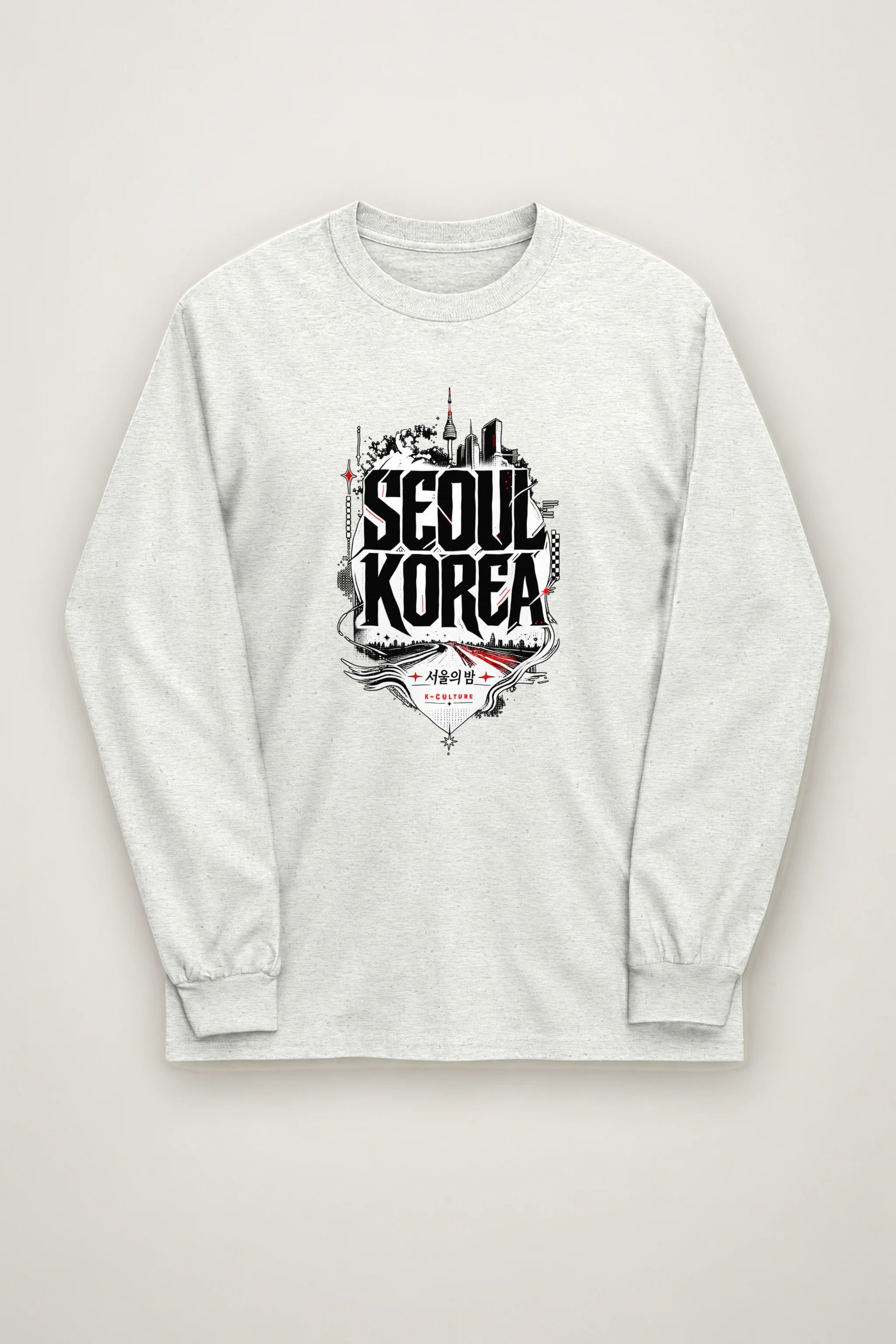 "Seoul City Collage" Unisex Longsleeve T-shirt