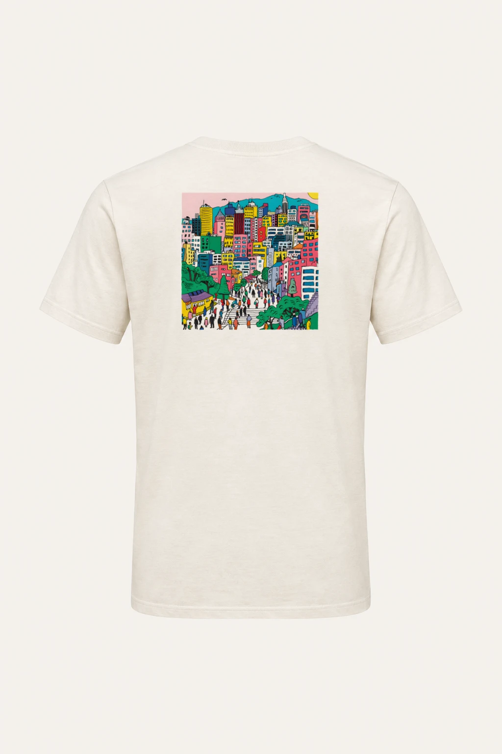 "Seoul City Rush" Heavyweight Unisex Crewneck T-shirt | Gildan 5000