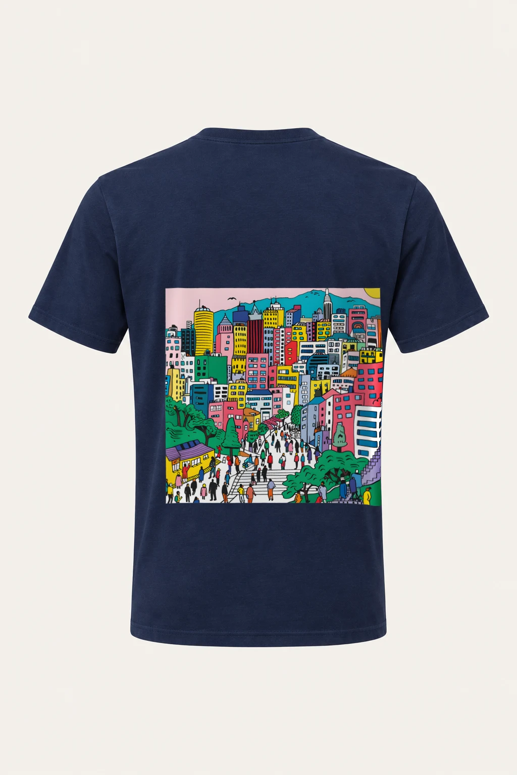 "Seoul City Rush" Heavyweight Unisex Crewneck T-shirt | Gildan 5000