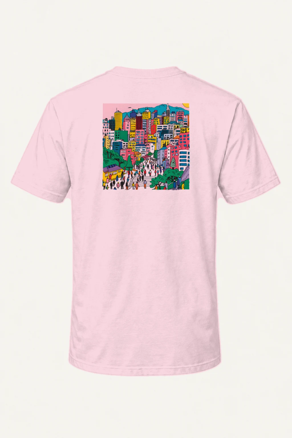 "Seoul City Rush" Heavyweight Unisex Crewneck T-shirt | Gildan 5000