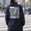 "Seoul City Sketch" Unisex Longsleeve T-shirt | Gildan 2400