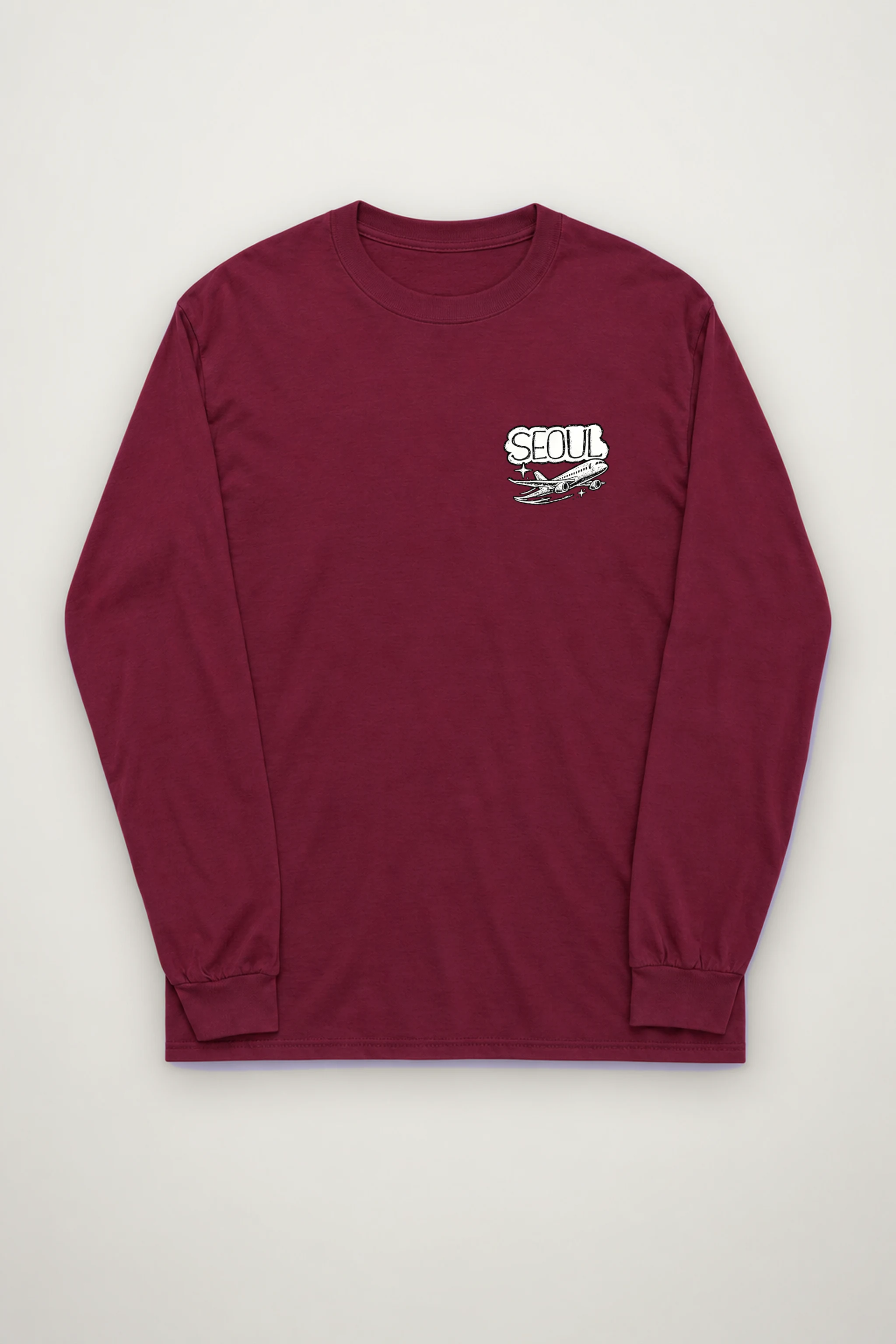 "Seoul City Sketch" Unisex Longsleeve T-shirt