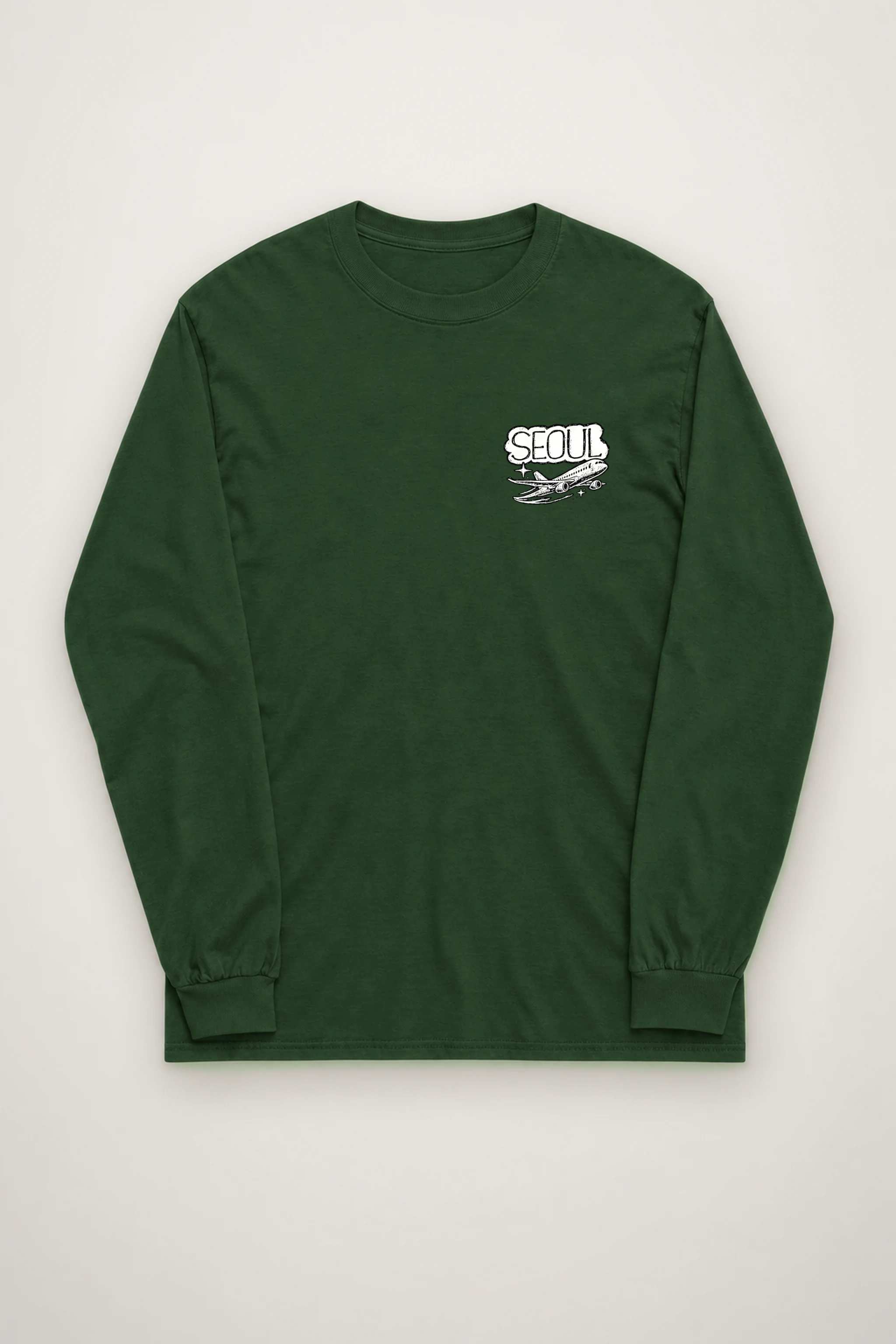 "Seoul City Sketch" Unisex Longsleeve T-shirt