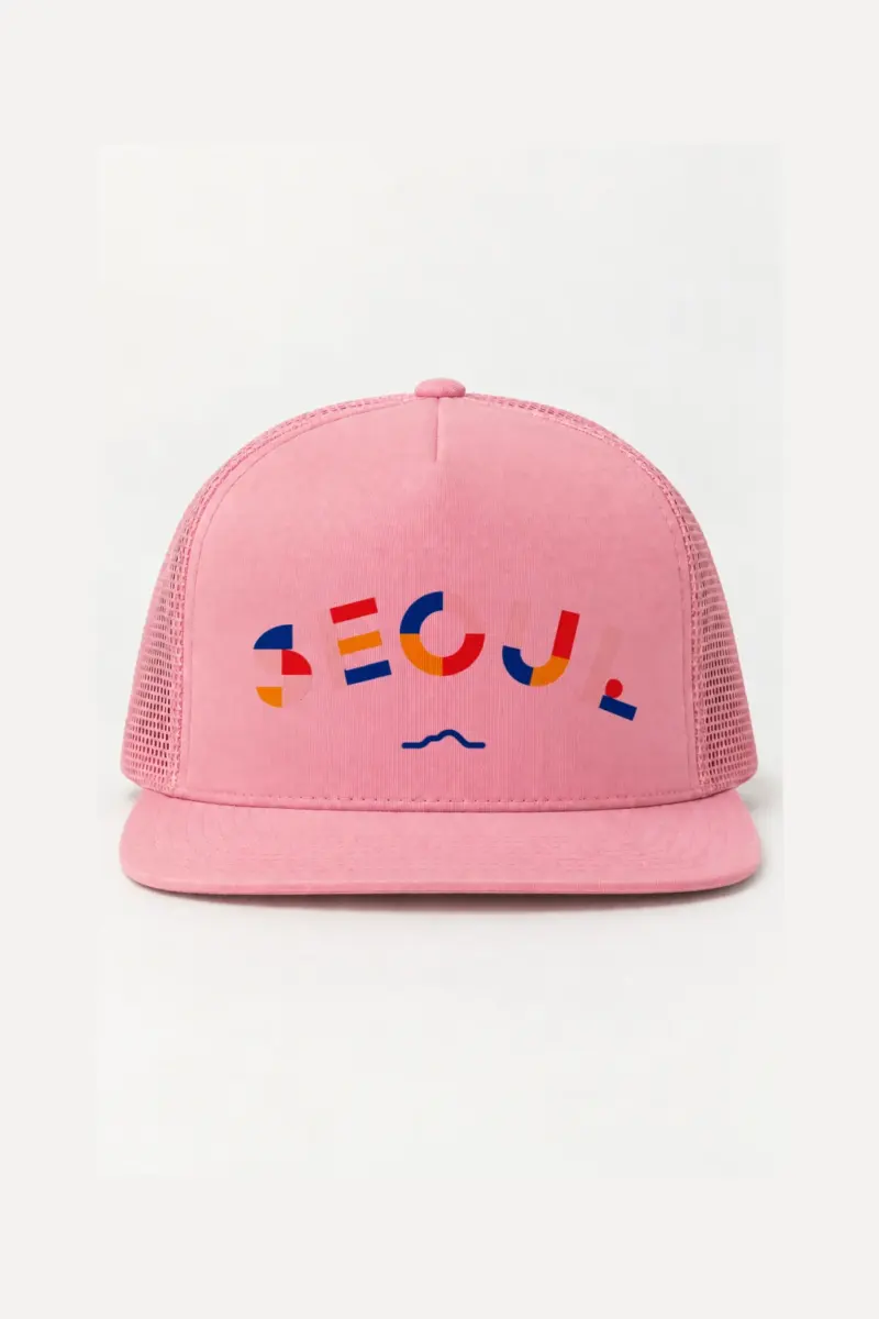 "Seoul Contour" 5 Panel Trucker Cap | Yupoong 6006