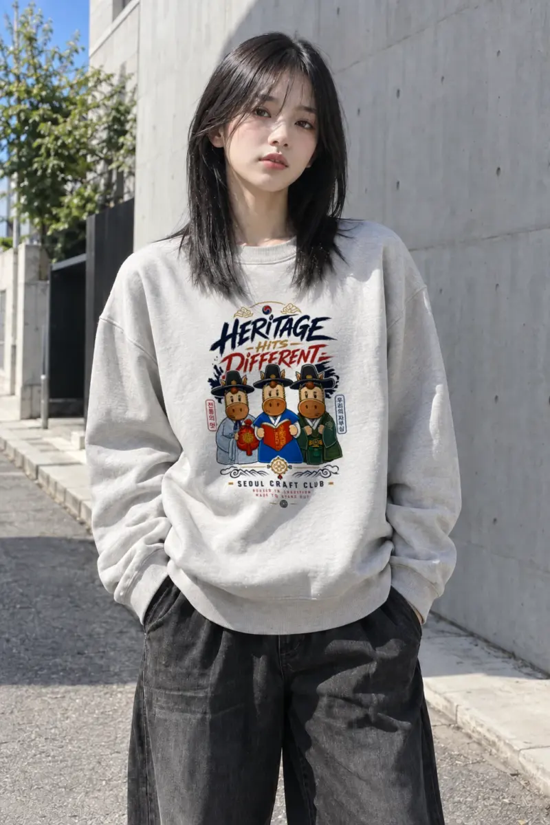 "Seoul Craft Club" Heavy Blend Unisex Crewneck Sweatshirt | Gildan 18000