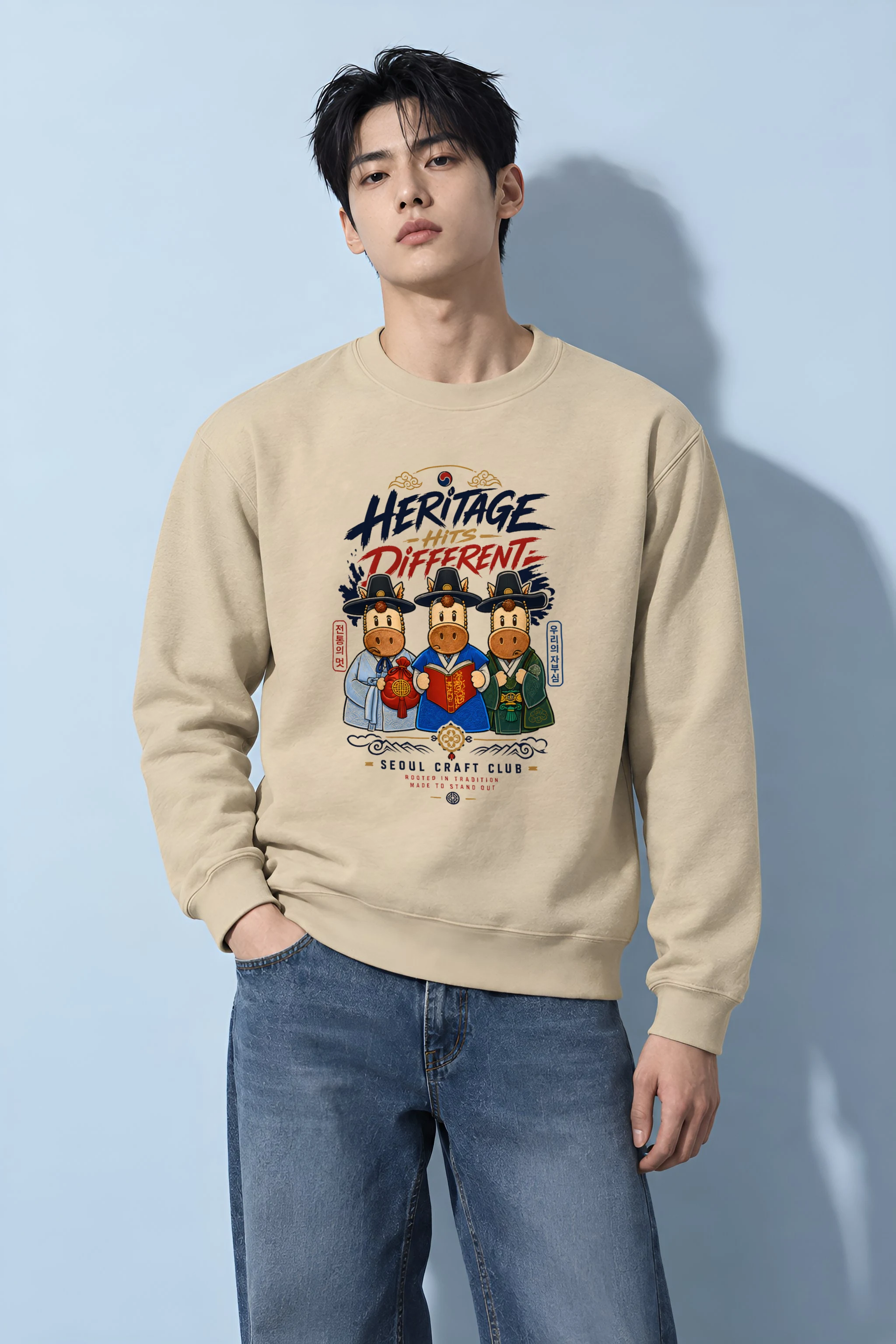 "Seoul Craft Club" Heavy Blend Unisex Crewneck Sweatshirt