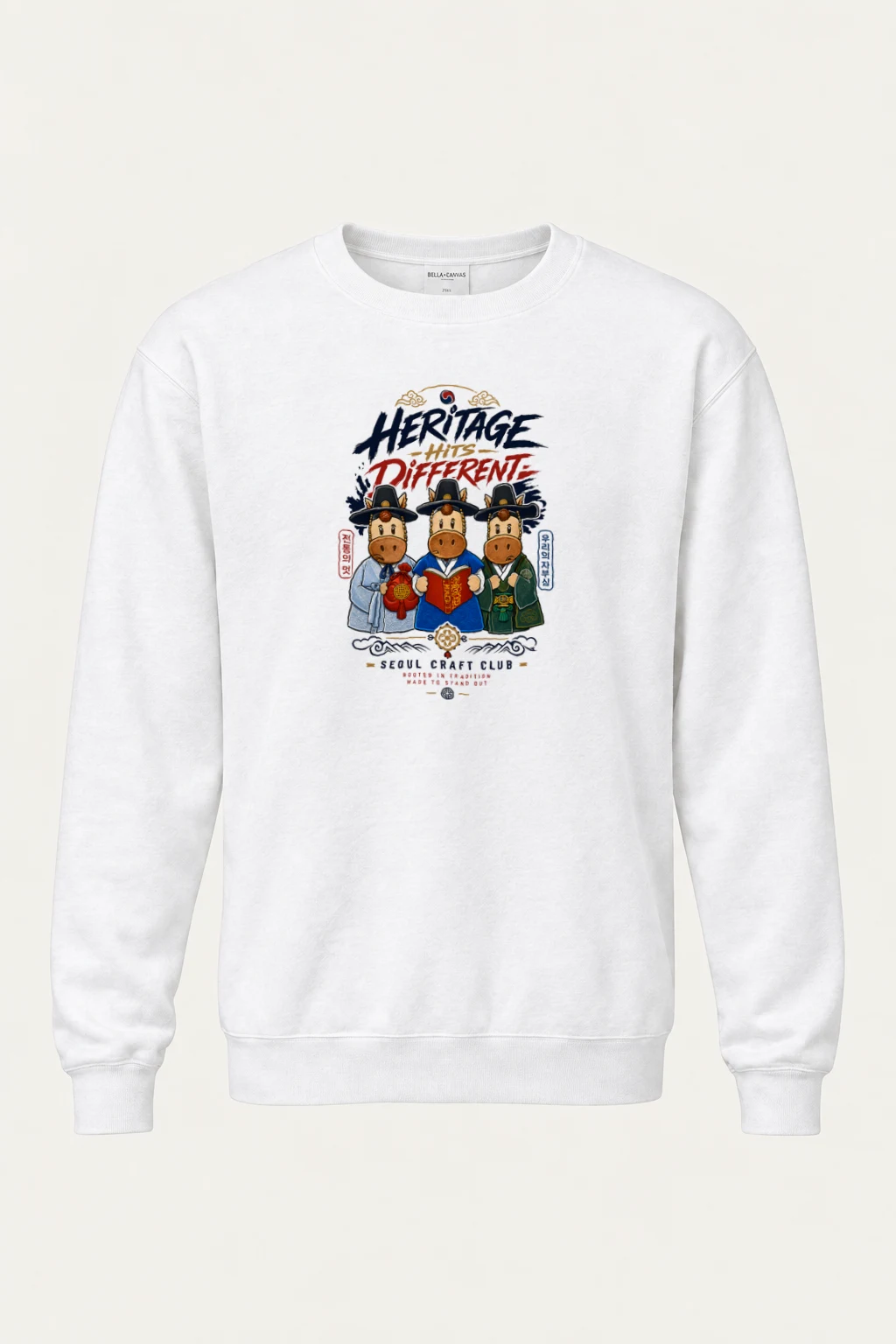 "Seoul Craft Club" Heavy Blend Unisex Crewneck Sweatshirt | Gildan 18000