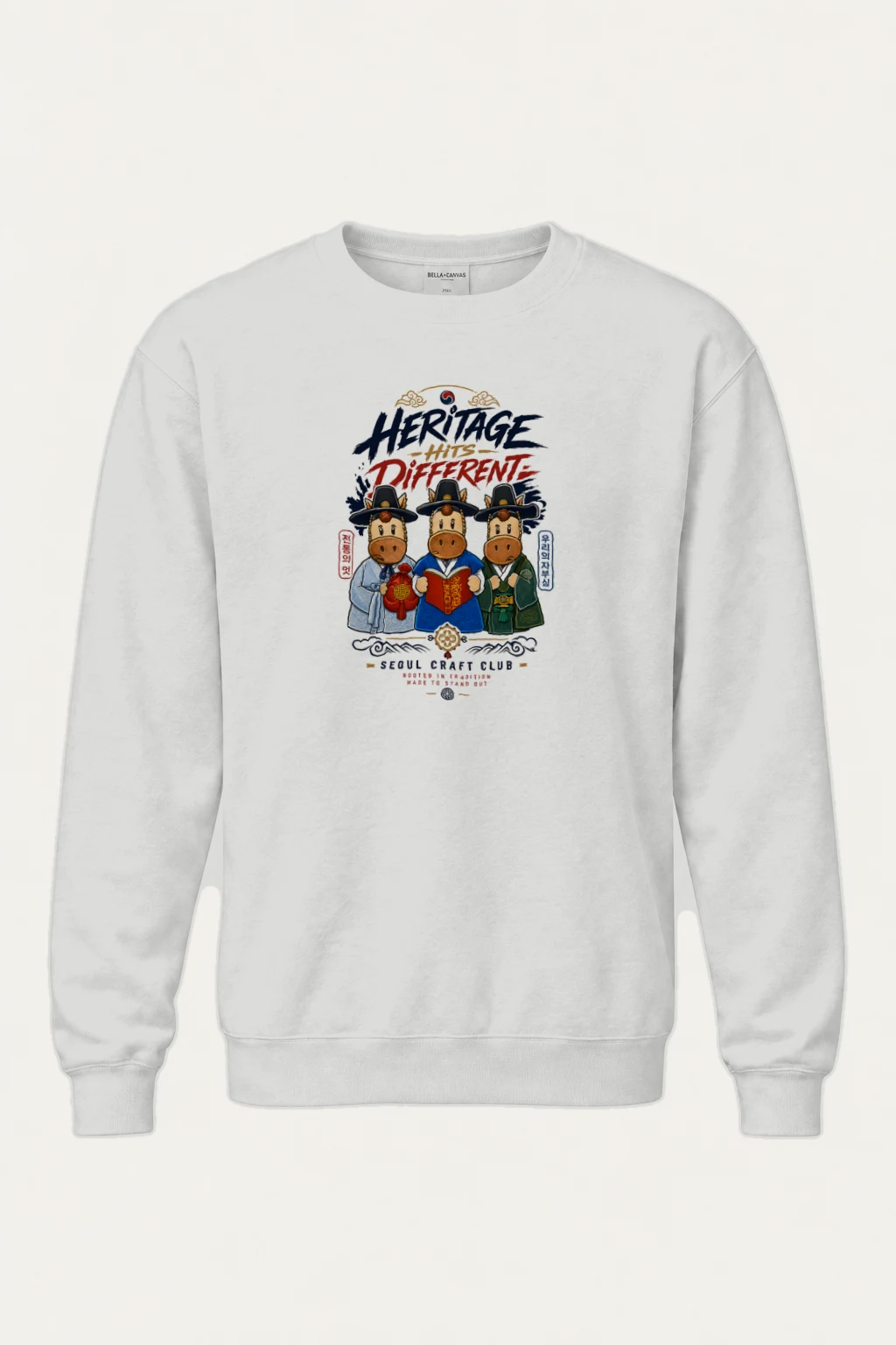 "Seoul Craft Club" Heavy Blend Unisex Crewneck Sweatshirt | Gildan 18000