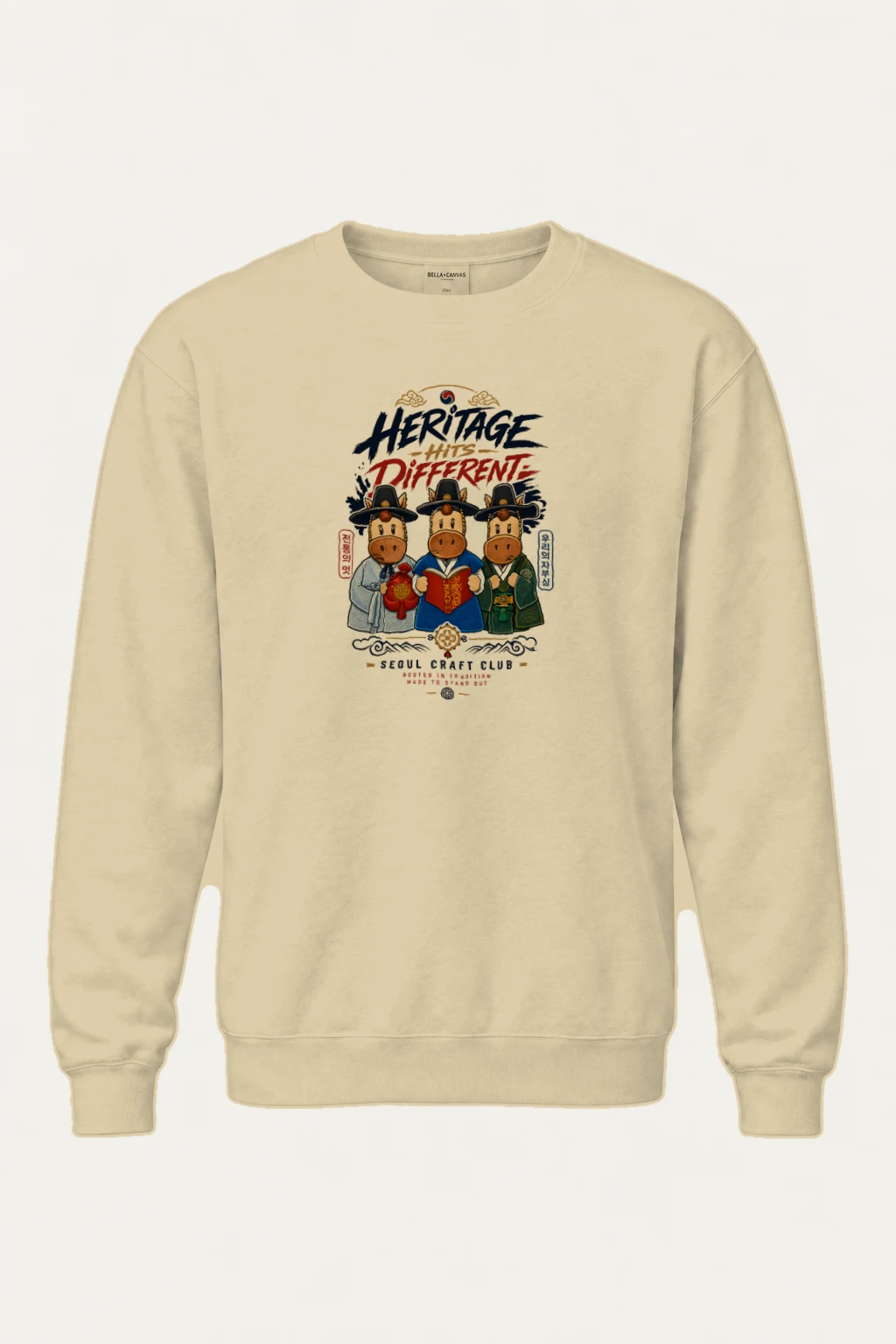 "Seoul Craft Club" Heavy Blend Unisex Crewneck Sweatshirt | Gildan 18000
